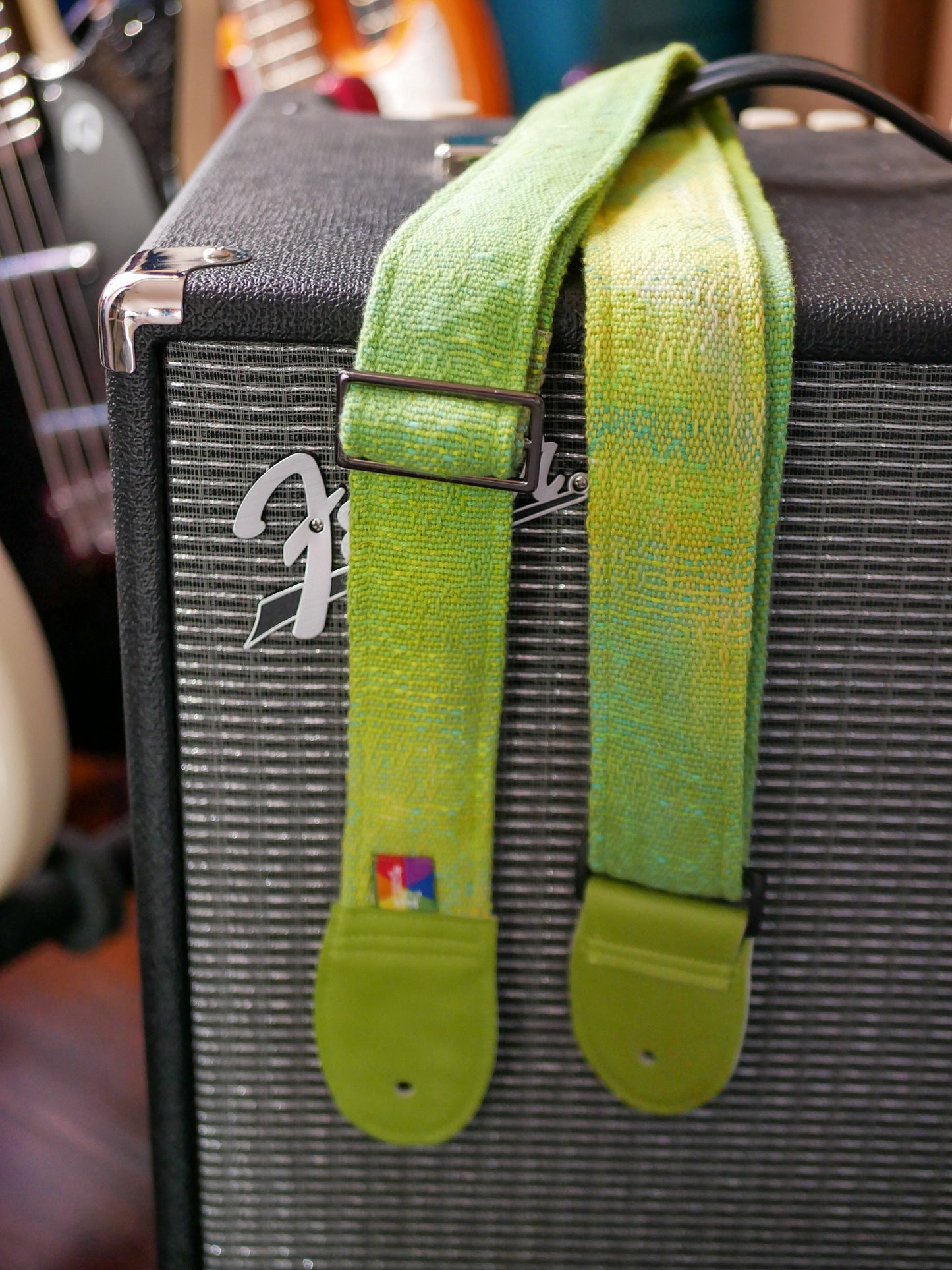 Handwoven Guitar Straps - Get Off My Lawn! - Free US Shipping
