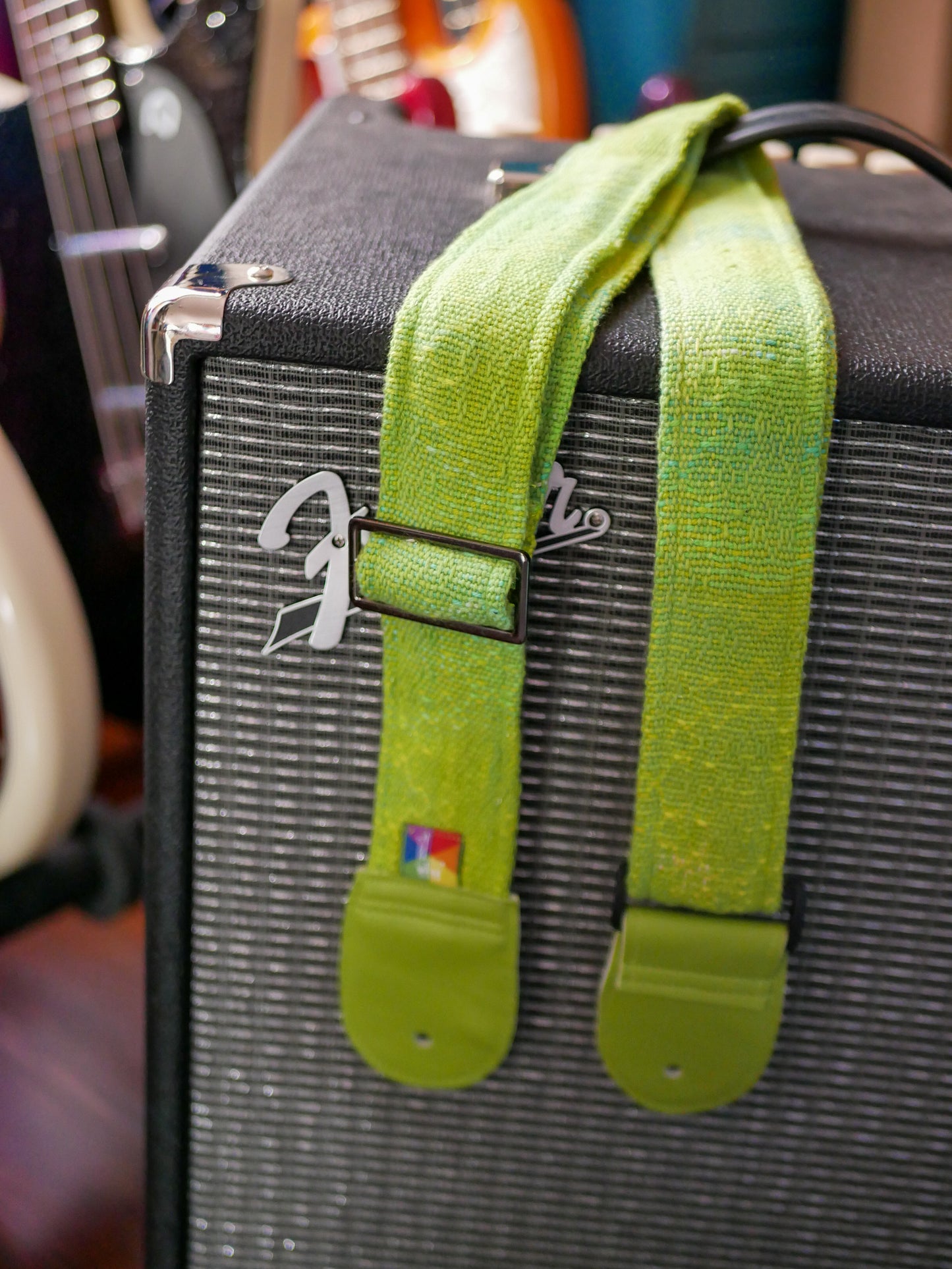 Handwoven Guitar Straps - Get Off My Lawn! - Free US Shipping