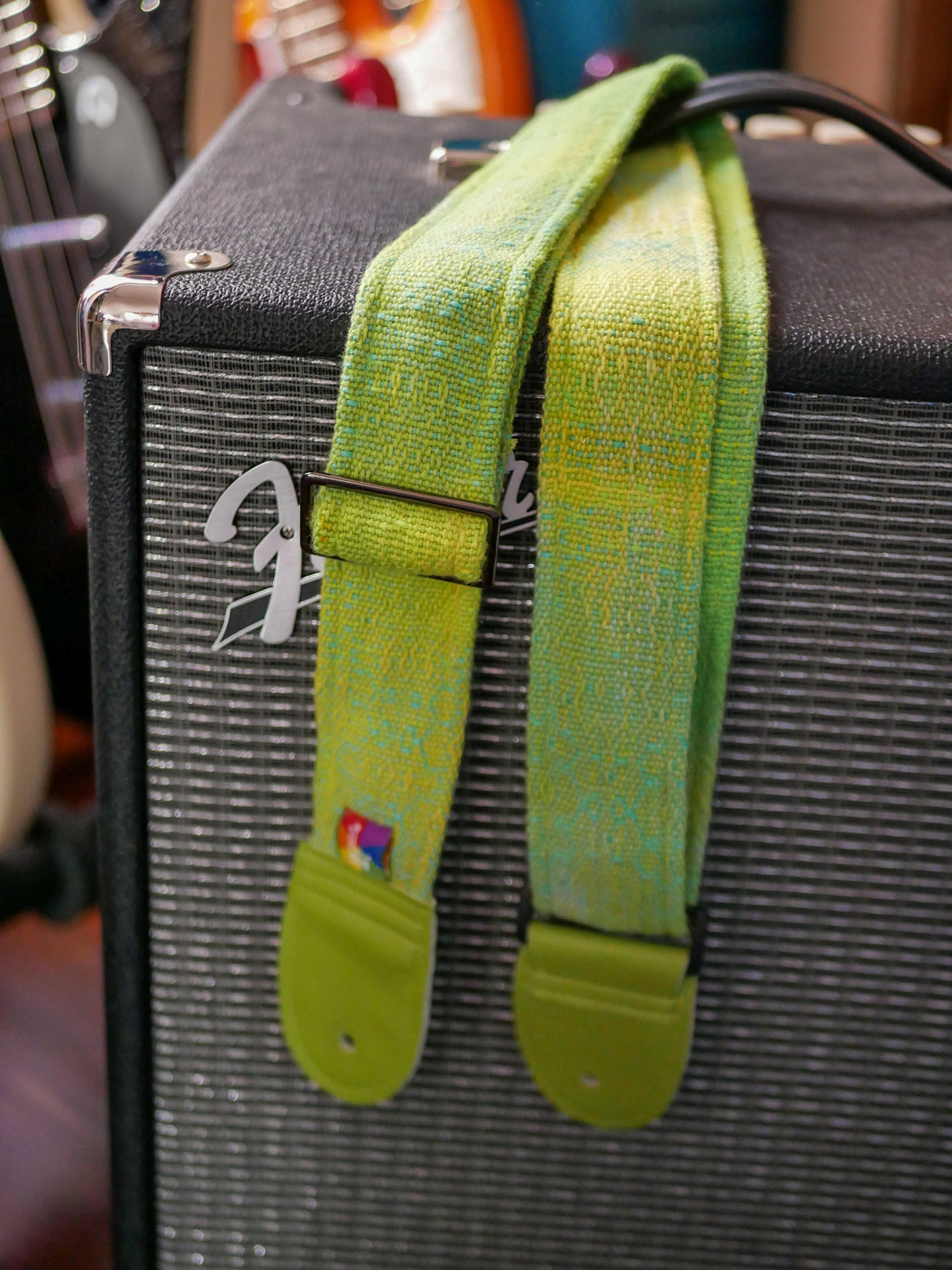 Handwoven Guitar Straps - Get Off My Lawn! - Free US Shipping