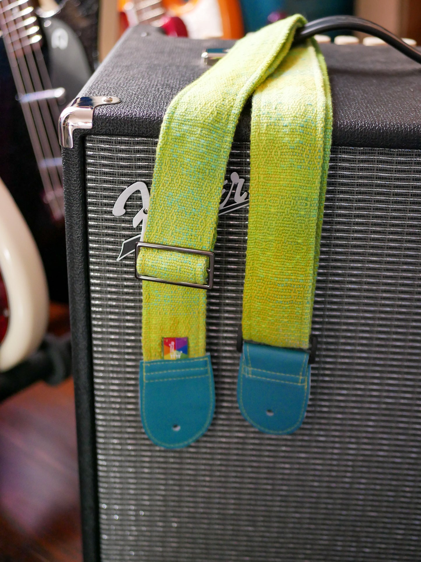 Handwoven Guitar Straps - Get Off My Lawn! - Free US Shipping