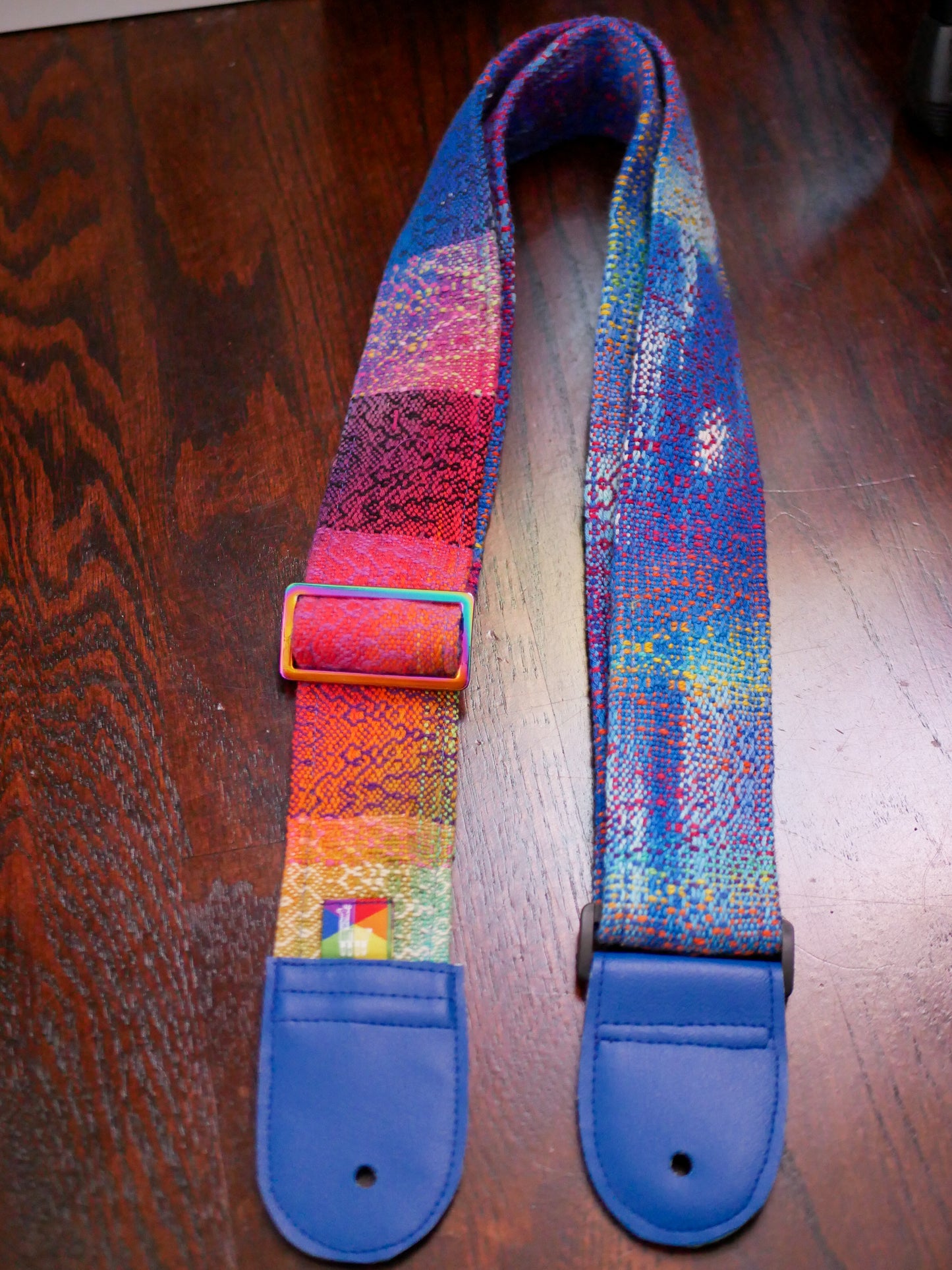 Handwoven Guitar Straps - Metamorphosis (shorter than usual length)