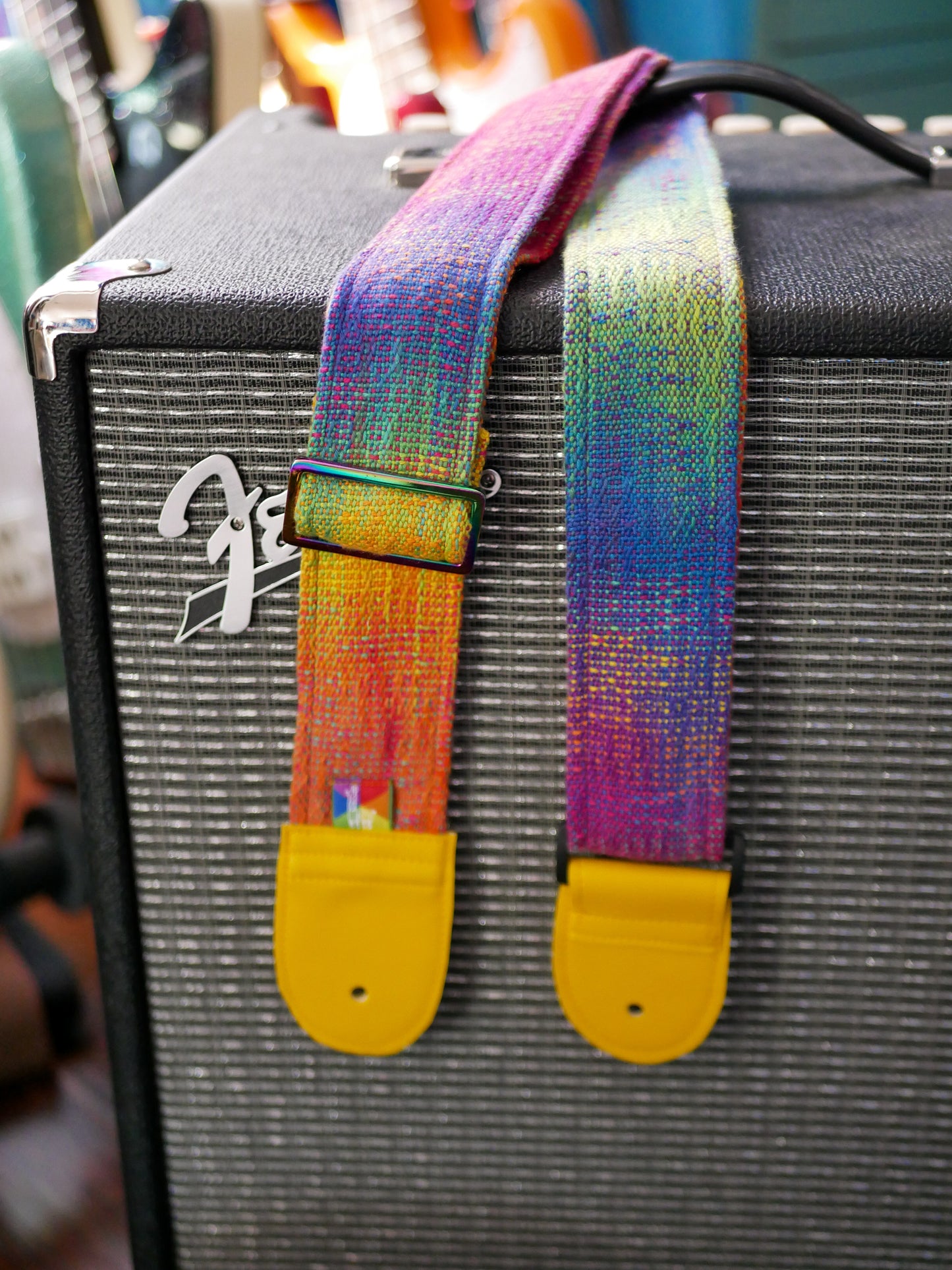 Handwoven Guitar Straps - Chromatherapy v2 - Free US Shipping