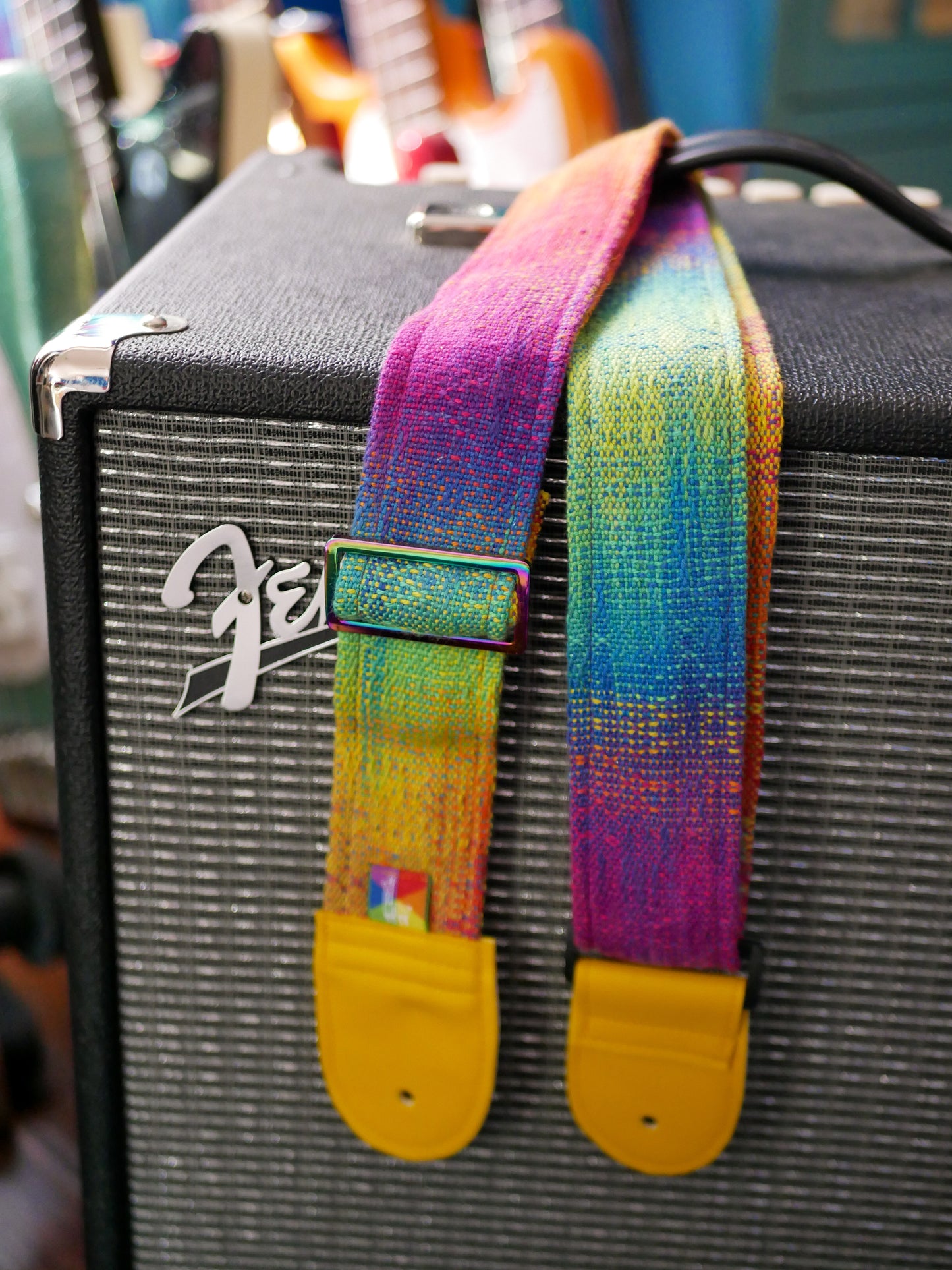 Handwoven Guitar Straps - Chromatherapy v2 - Free US Shipping