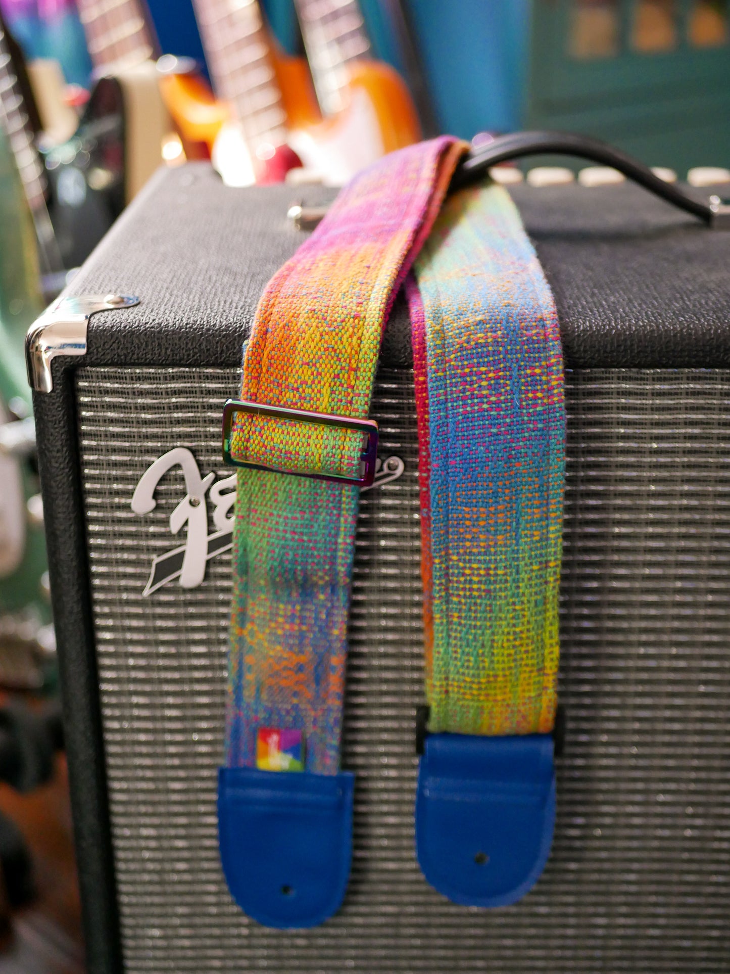 Handwoven Guitar Straps - Chromatherapy v2 - Free US Shipping