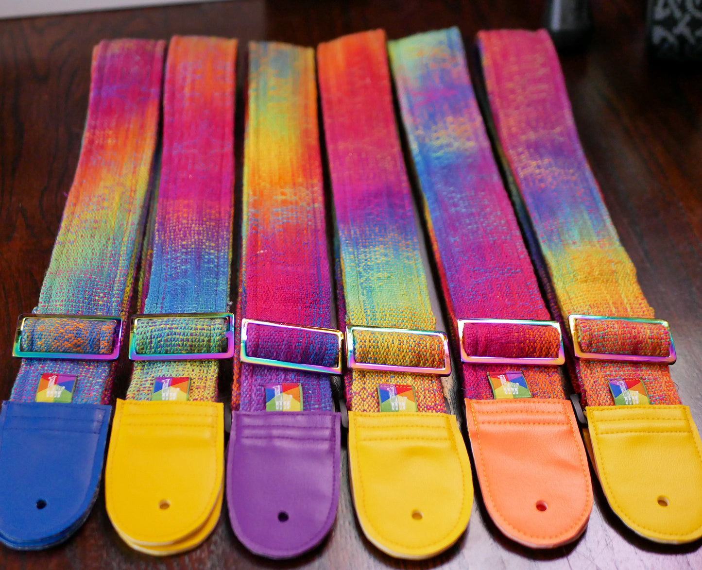 Handwoven Guitar Straps - Chromatherapy v2 - Free US Shipping