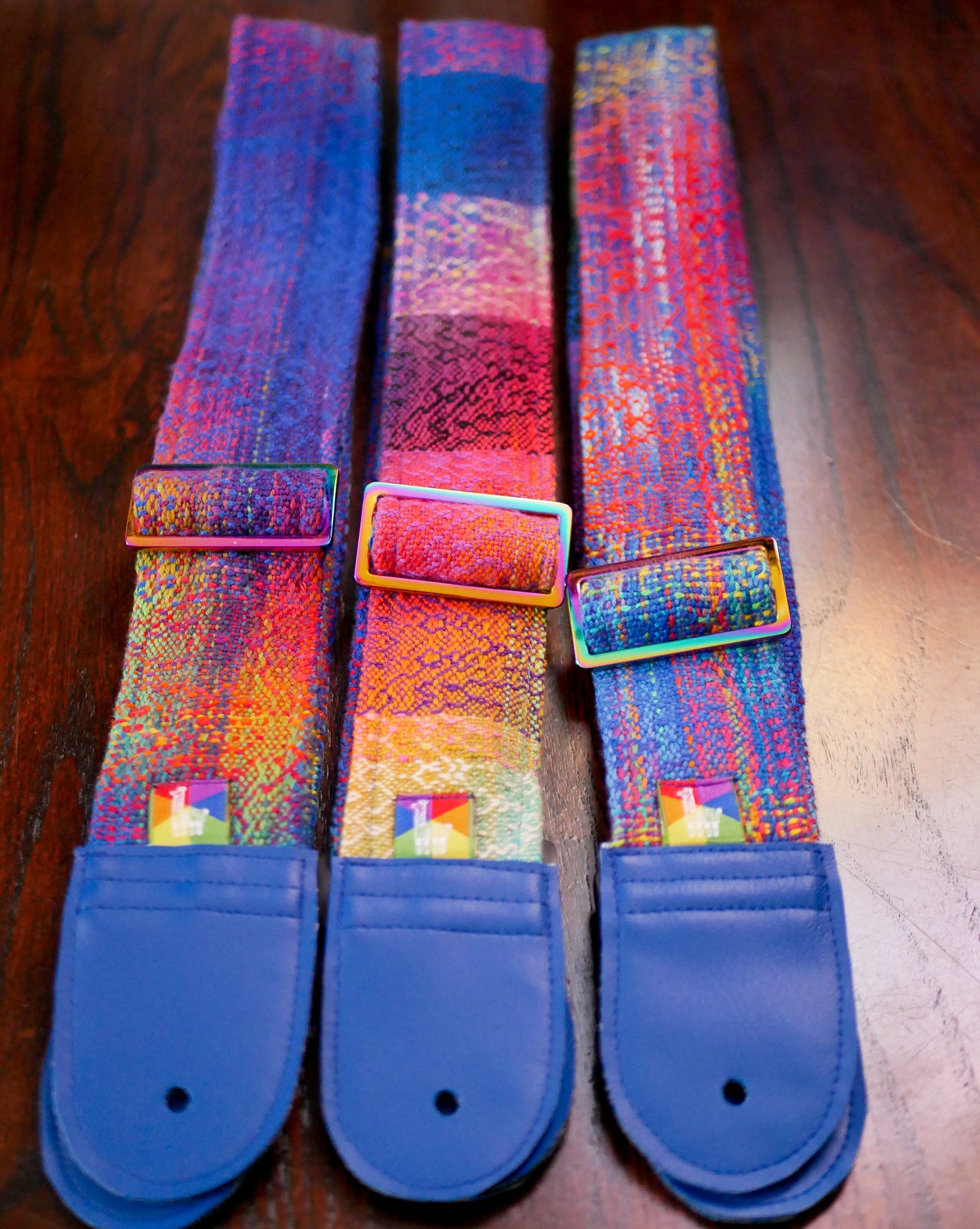 Handwoven Guitar Straps - Metamorphosis (shorter than usual length)