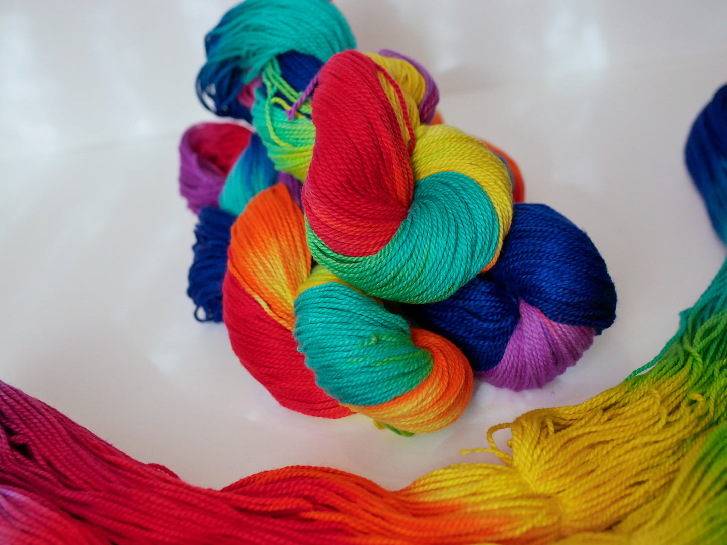 Handpainted 2-ply DK Weight Georgia Cotton Yarn - Huedini