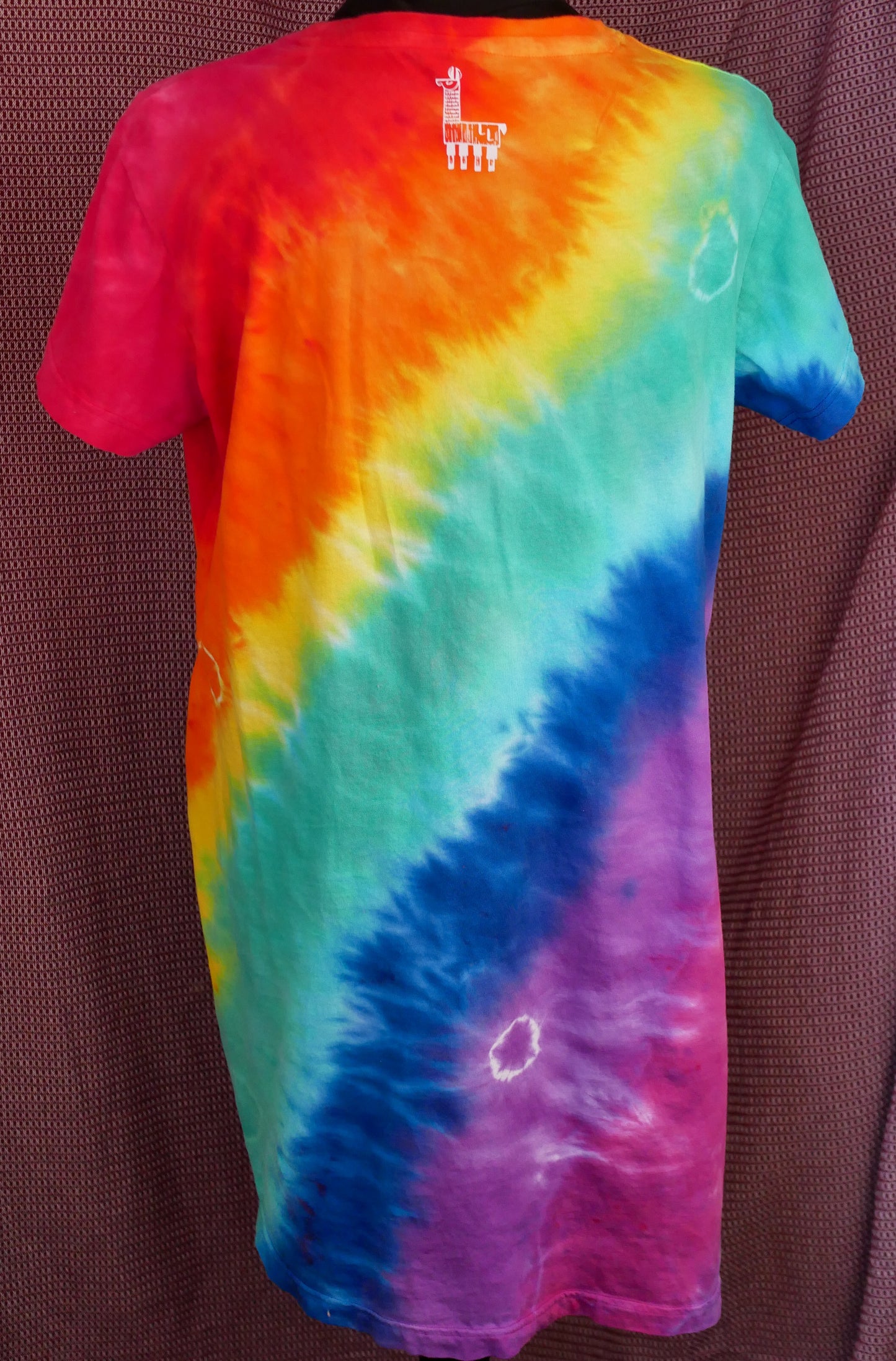 Hand Dyed Long T-shirt -- Chromatherapy -- Size Large/XL -- Ready to Ship