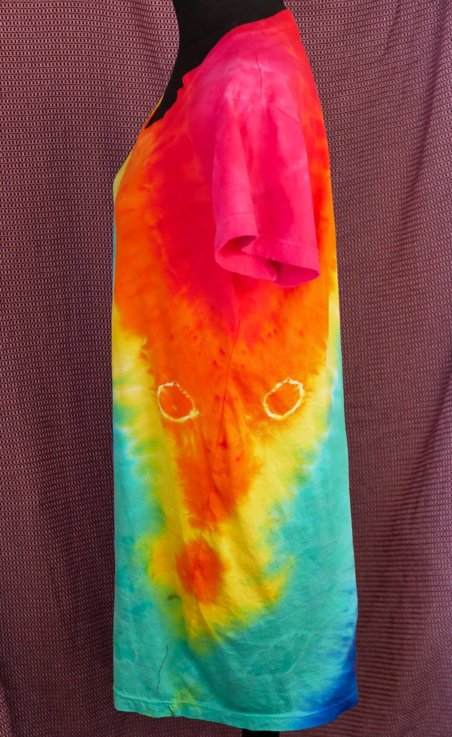 Hand Dyed Long T-shirt -- Chromatherapy -- Size Large/XL -- Ready to Ship