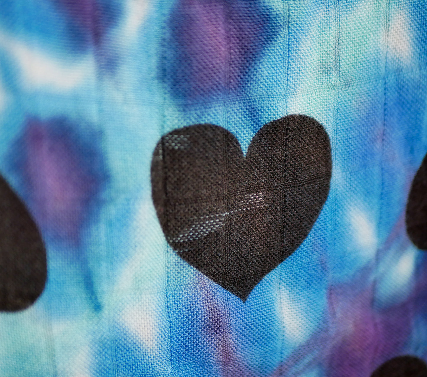 Hand Dyed Baby Tula Bamboo Blanket -- Rock My World -- Ready to Ship