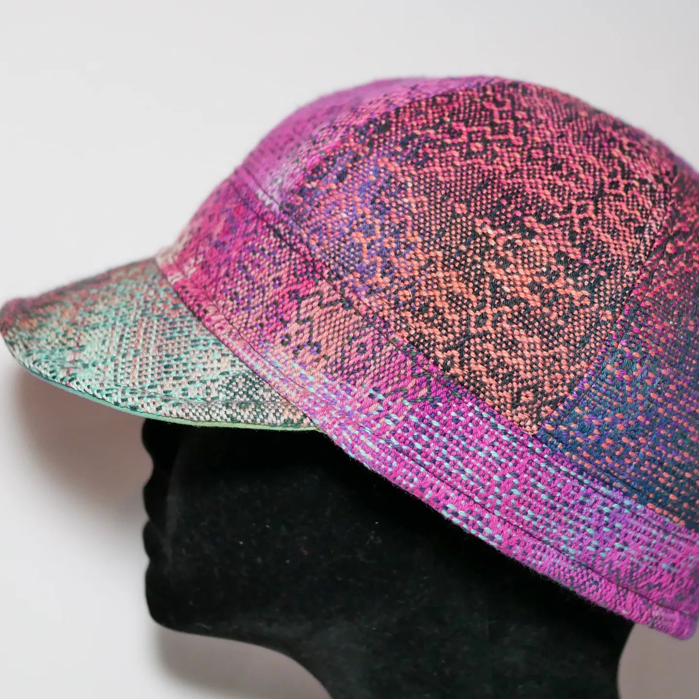 Handwoven Cap - Surfin' Cow