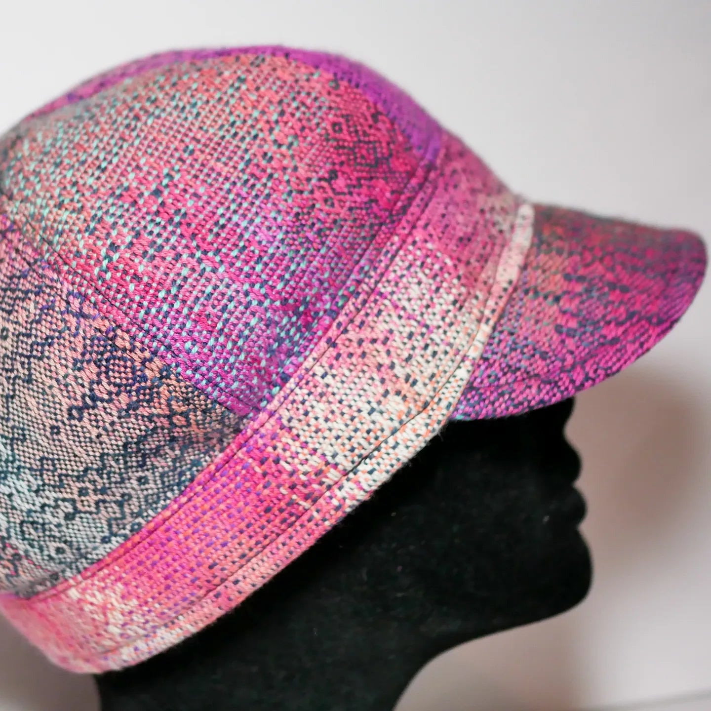 Handwoven Cap - Surfin' Cow
