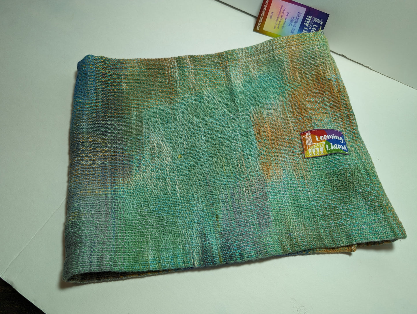 Handwoven Mini Cowl - Aventurine Dream - Ready to ship!