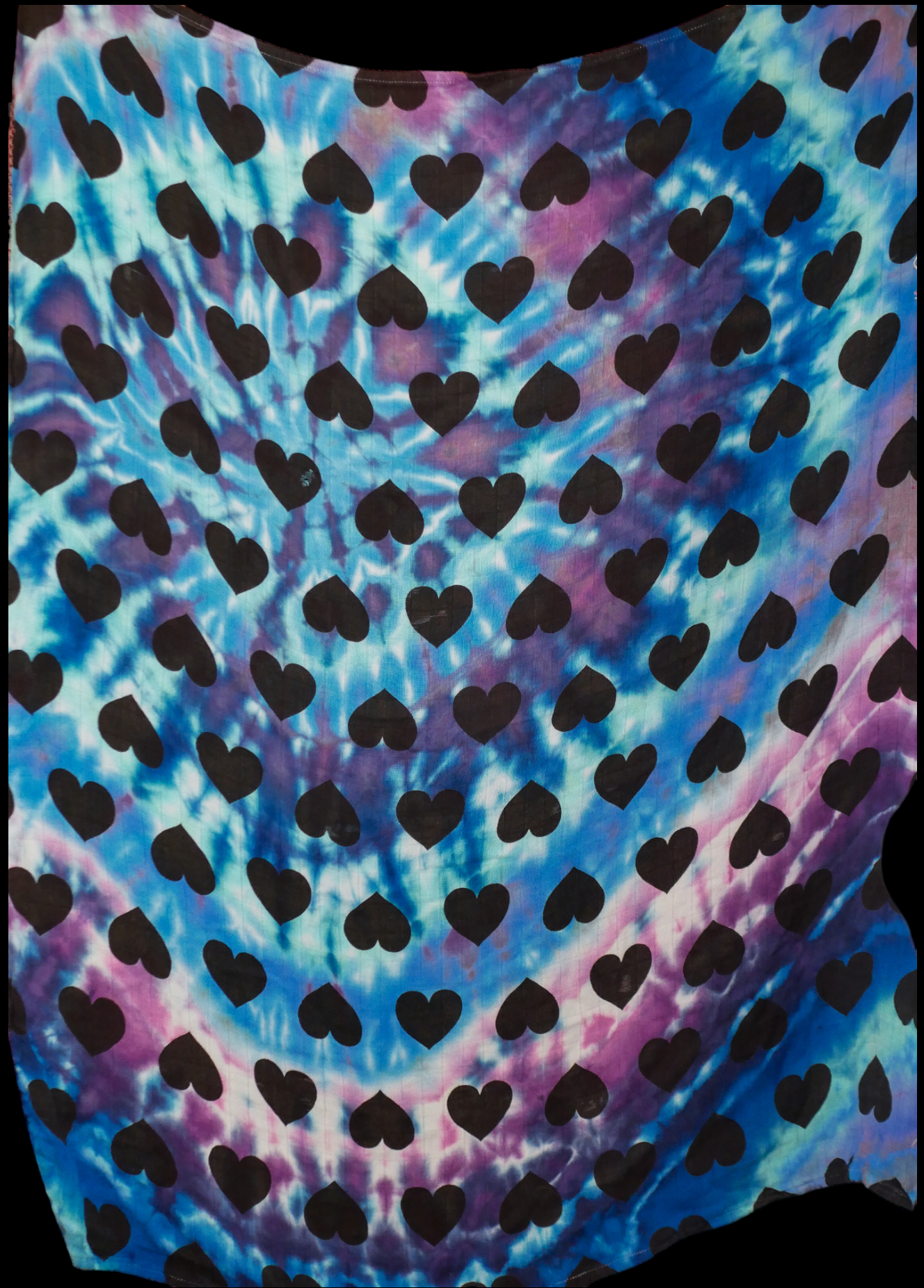 Hand Dyed Baby Tula Bamboo Blanket -- Rock My World -- Ready to Ship
