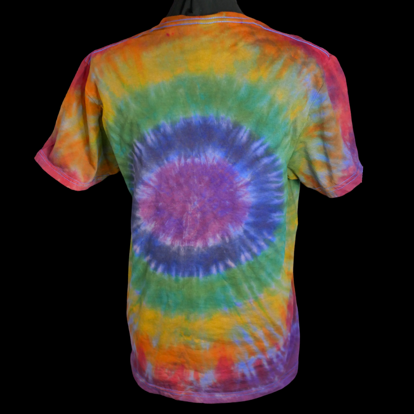 Hand Dyed T-shirt -- Blue Rainbowcore -- Medium -- Ready to Ship