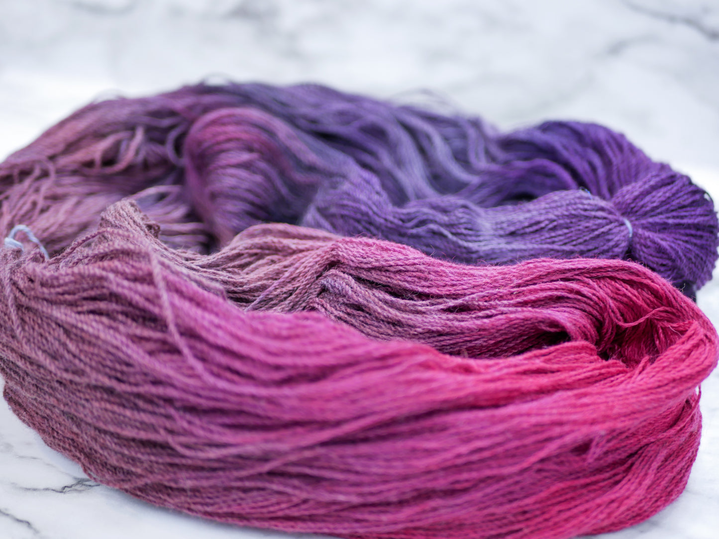 100g Skein - Handpainted 18/2Nm Merino/Brushtail Possum Down/Silk - Dyed for pooling