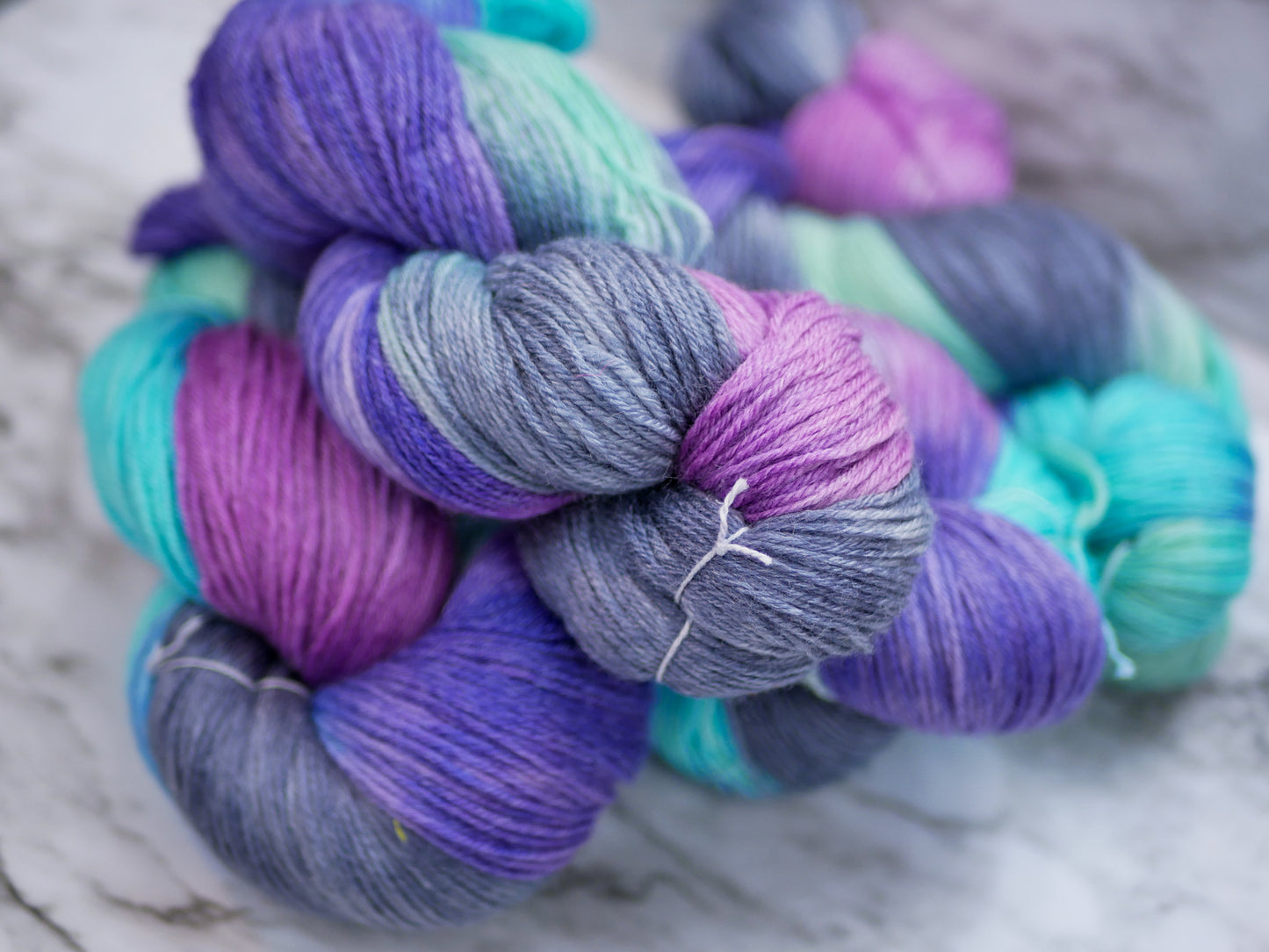 100g Skein - Handpainted 16/4Nm Merino/Bamboo Viscose - Dyed for pooling