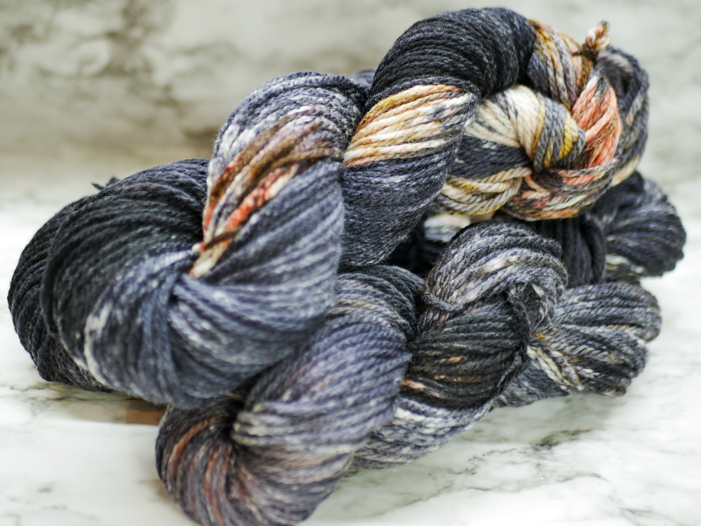 Handpainted 3 ply Aran Weight Superfine Merino Yarn - Toast