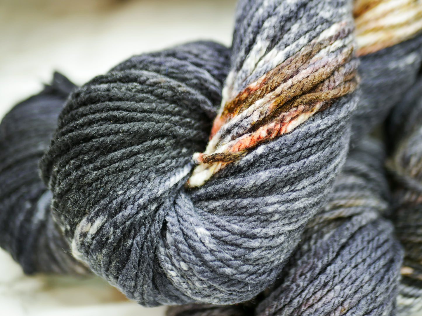 Handpainted 3 ply Aran Weight Superfine Merino Yarn - Toast