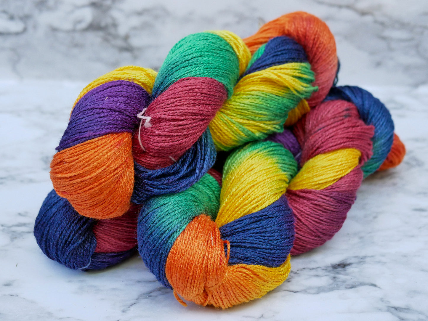 Handpainted 2-ply Sock/Fingering Weight Tussah Yarn - Introspectrum