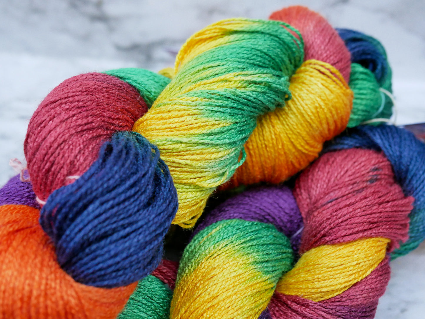 Handpainted 2-ply Sock/Fingering Weight Tussah Yarn - Introspectrum