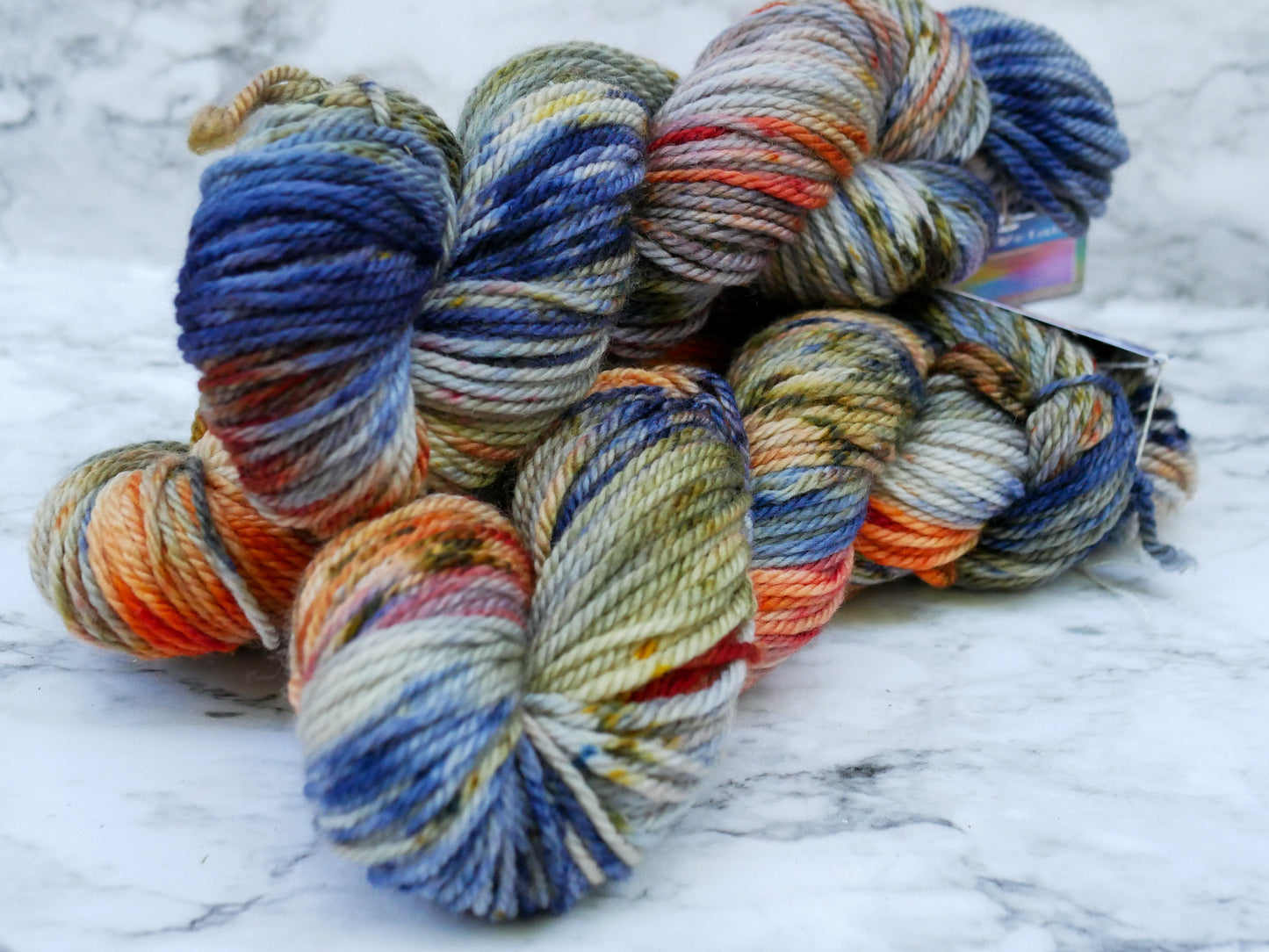 100g Skein - Handpainted Aran Weight Merino - Toadstool