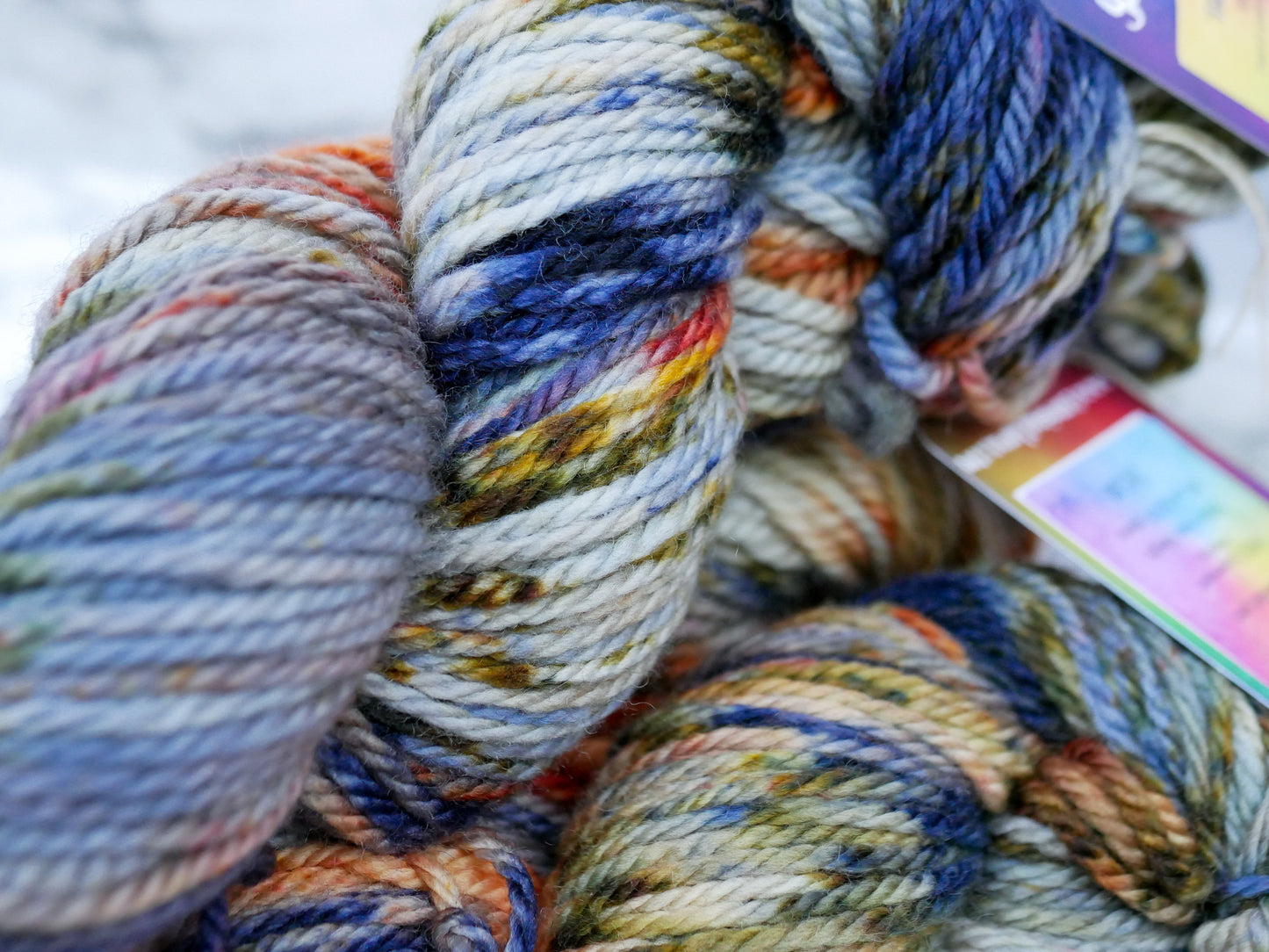 100g Skein - Handpainted Aran Weight Merino - Toadstool