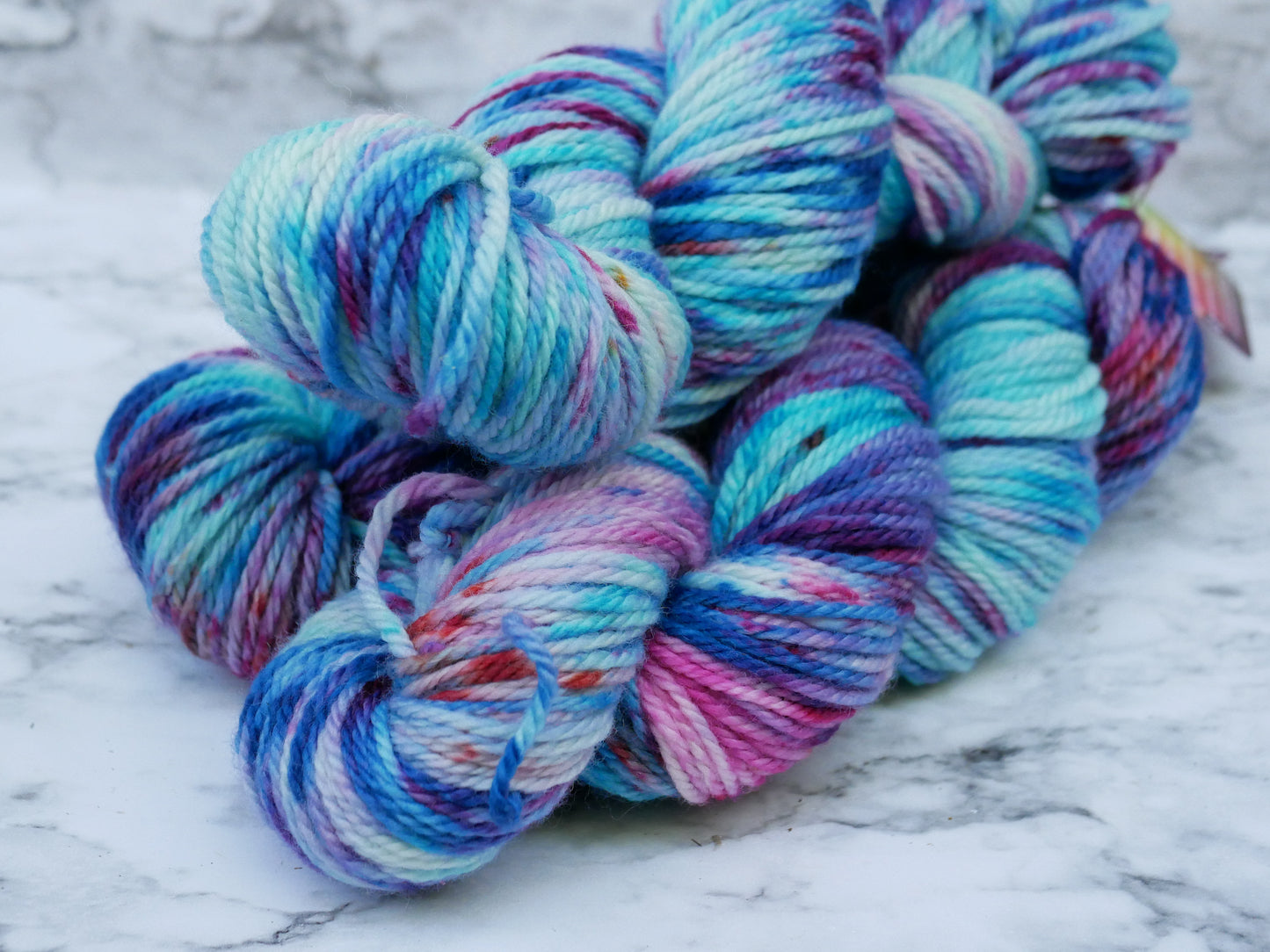 100g Skein - Handpainted Aran Weight Merino - Floaty Fun Time