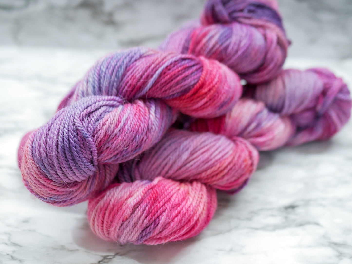 100g Skein - Handpainted Aran Merino/Baby Alpaca - Lava Sky