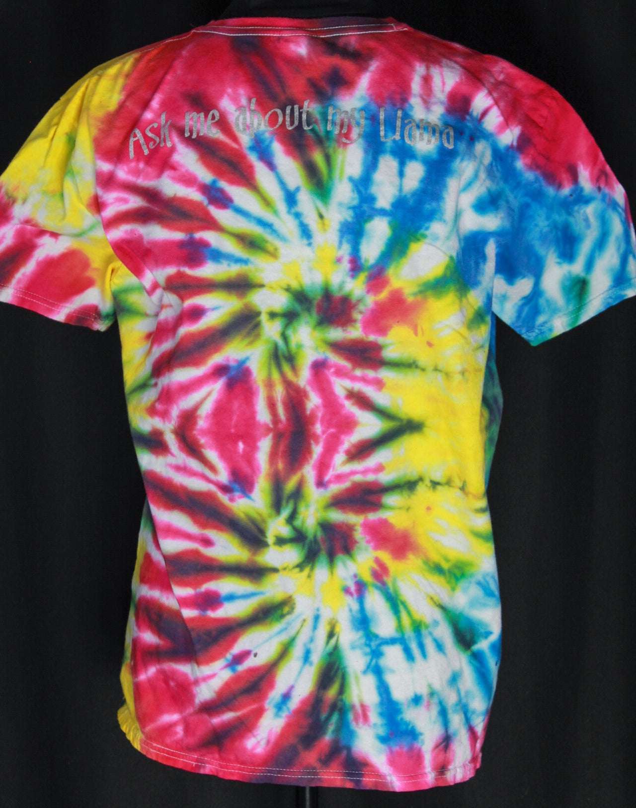 Looming Llama Tie Dyed T-Shirt