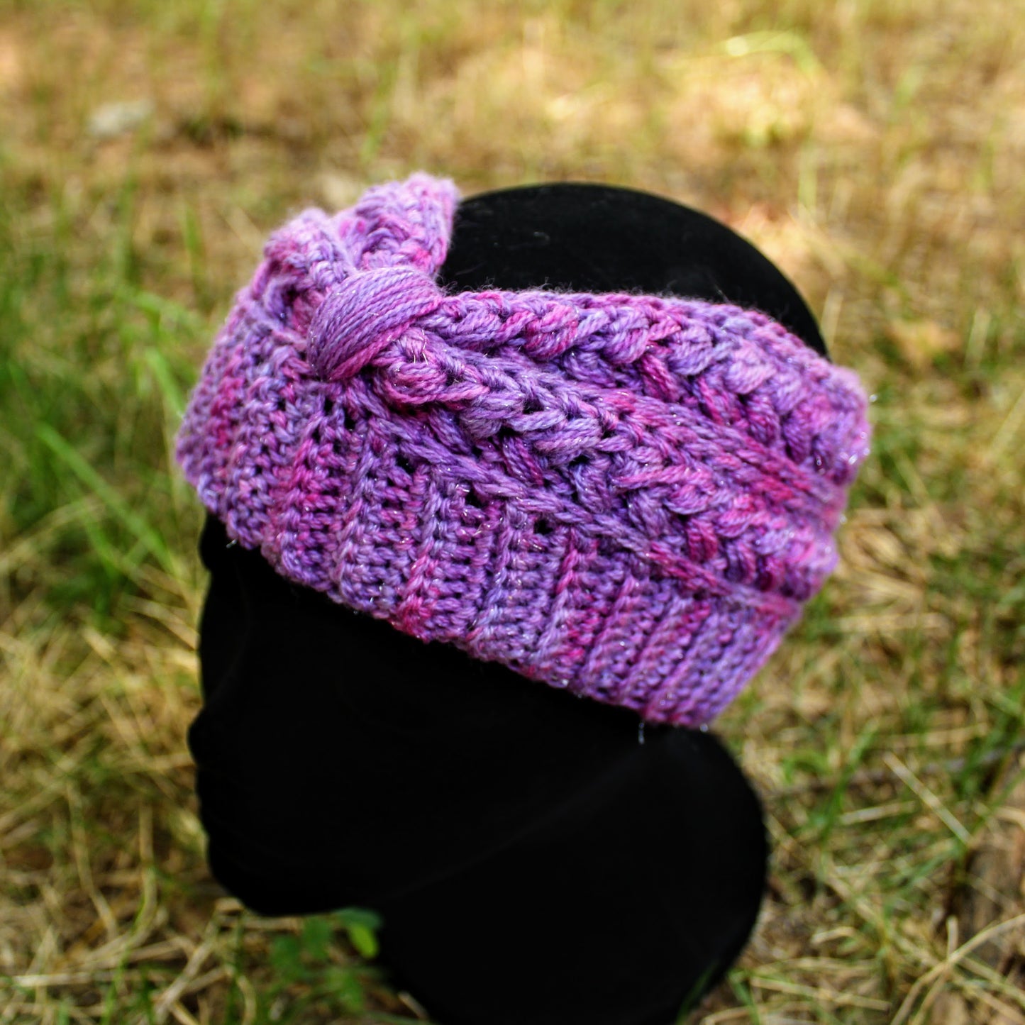 Hand Crocheted Bun/Ponytail Hat