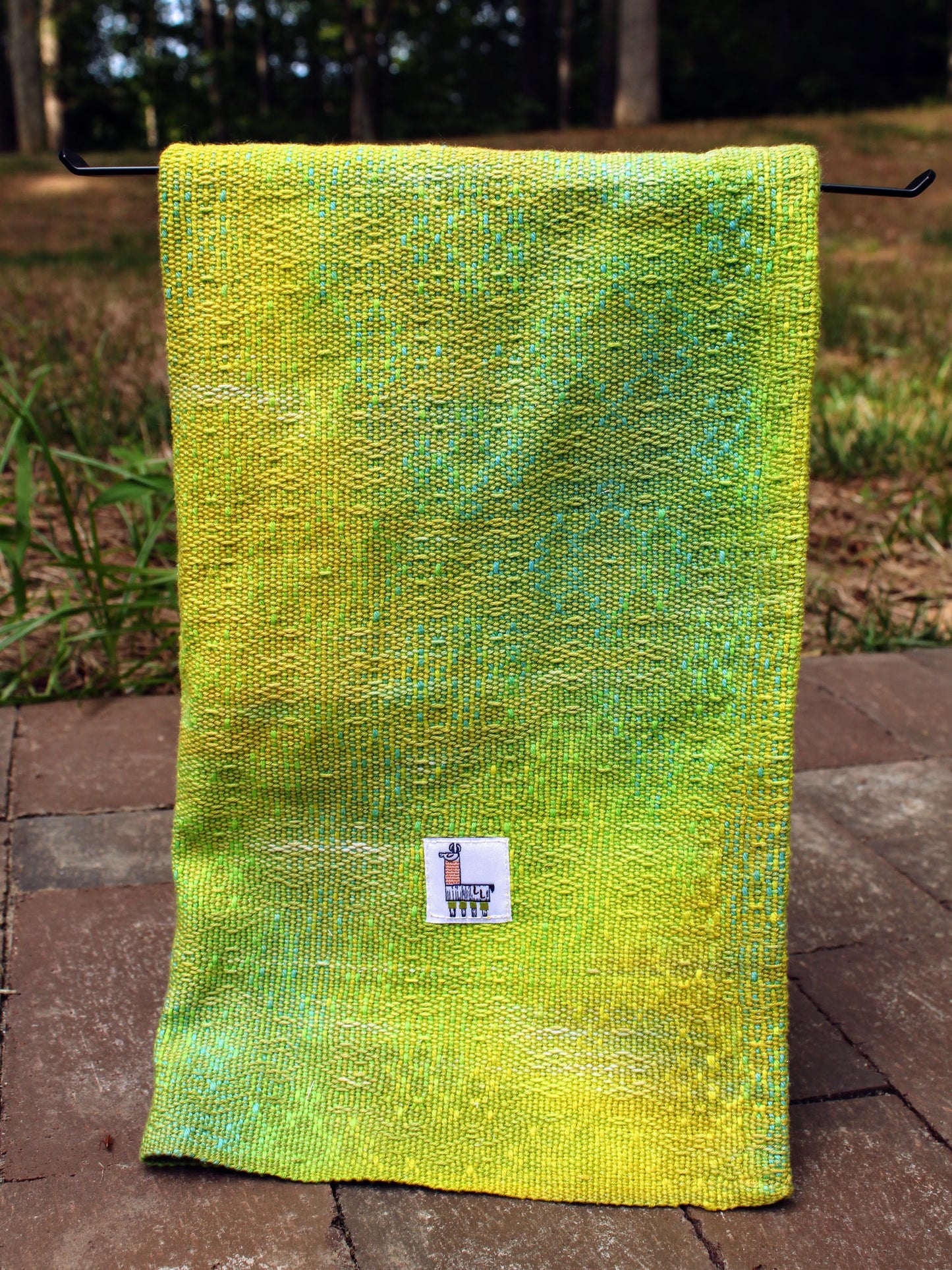 Handwoven Towel - "Get Off My Lawn!"