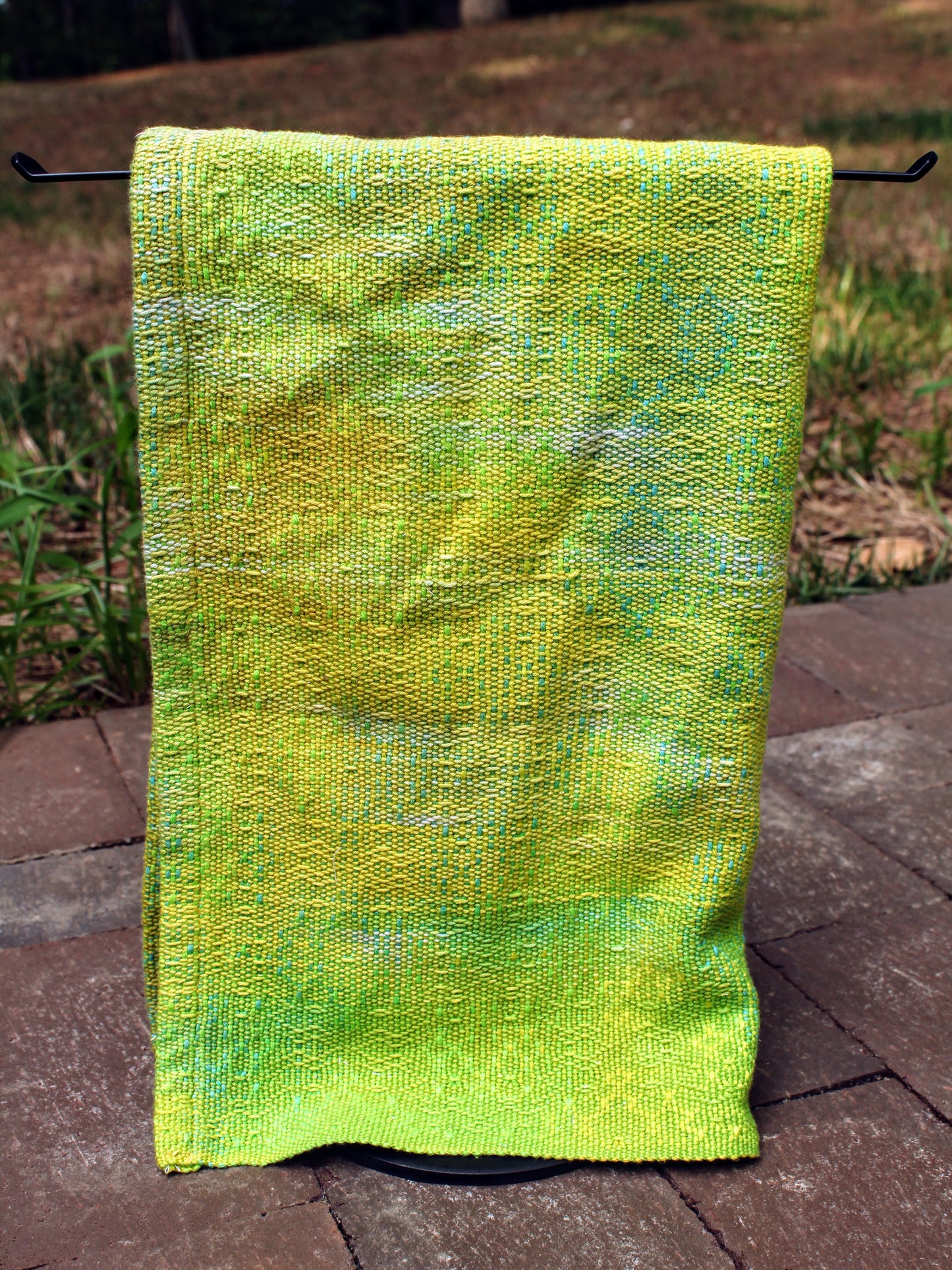 Handwoven Towel - "Get Off My Lawn!"
