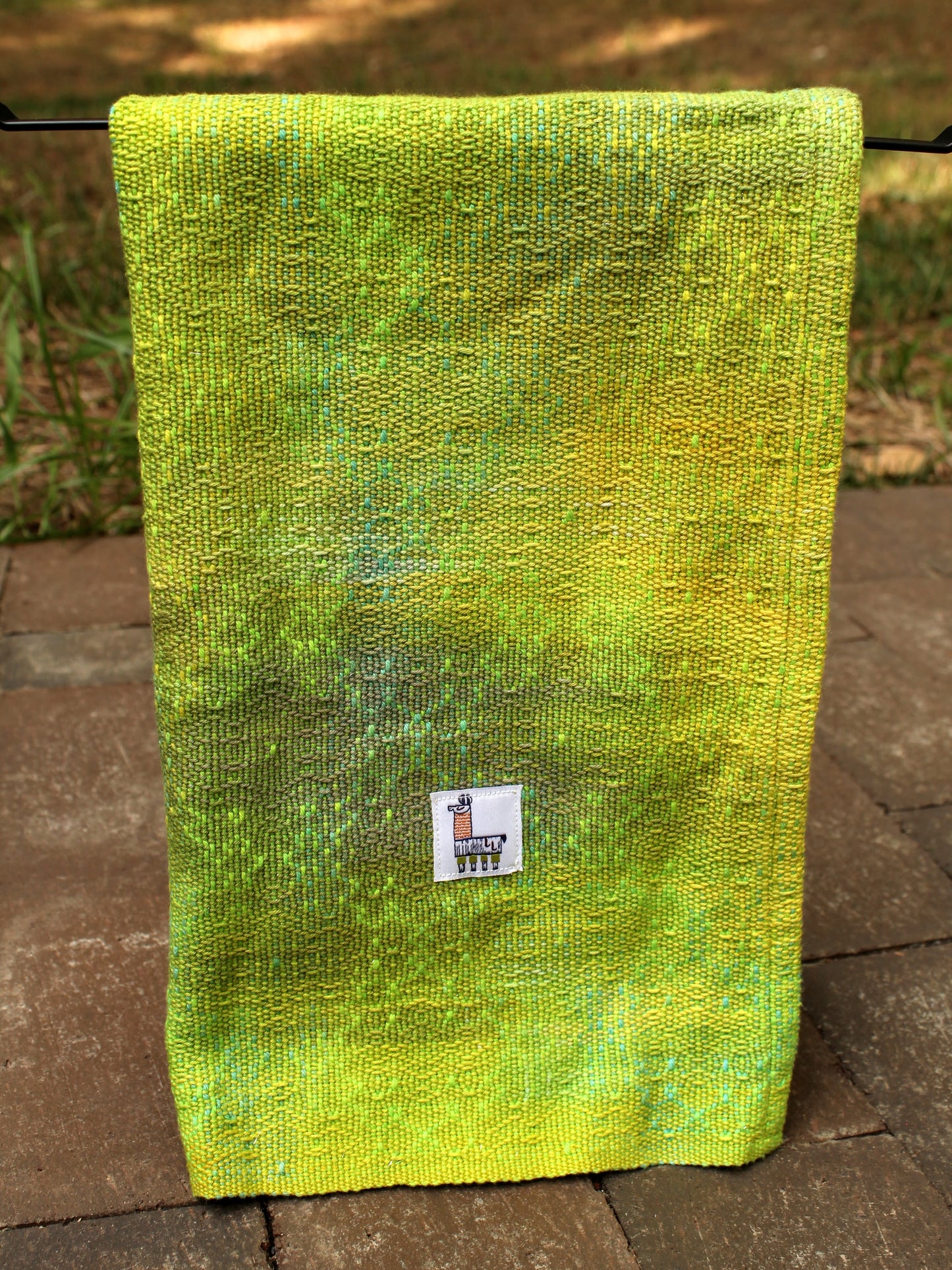 Handwoven Towel - "Get Off My Lawn!"