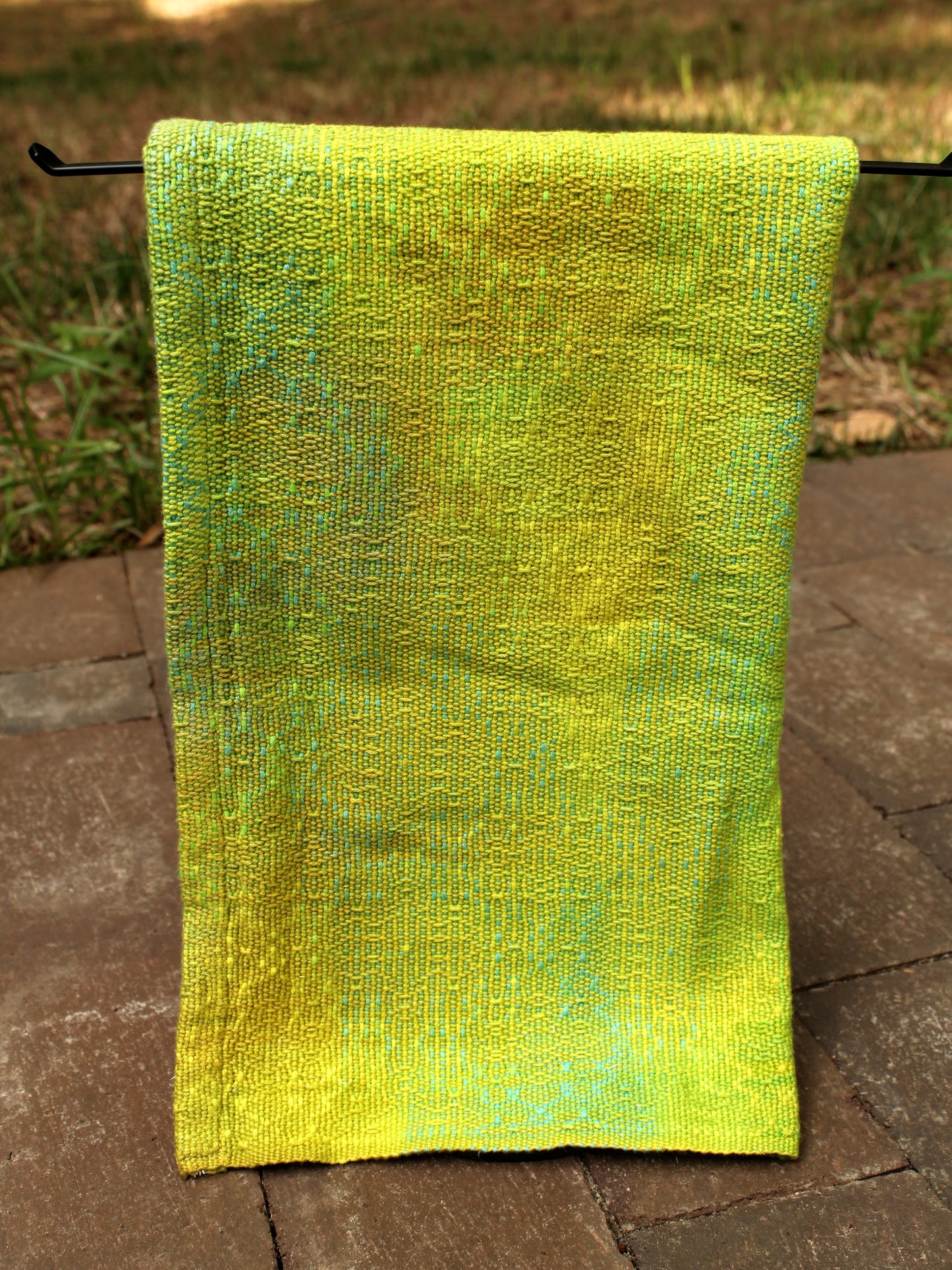 Handwoven Towel - "Get Off My Lawn!"
