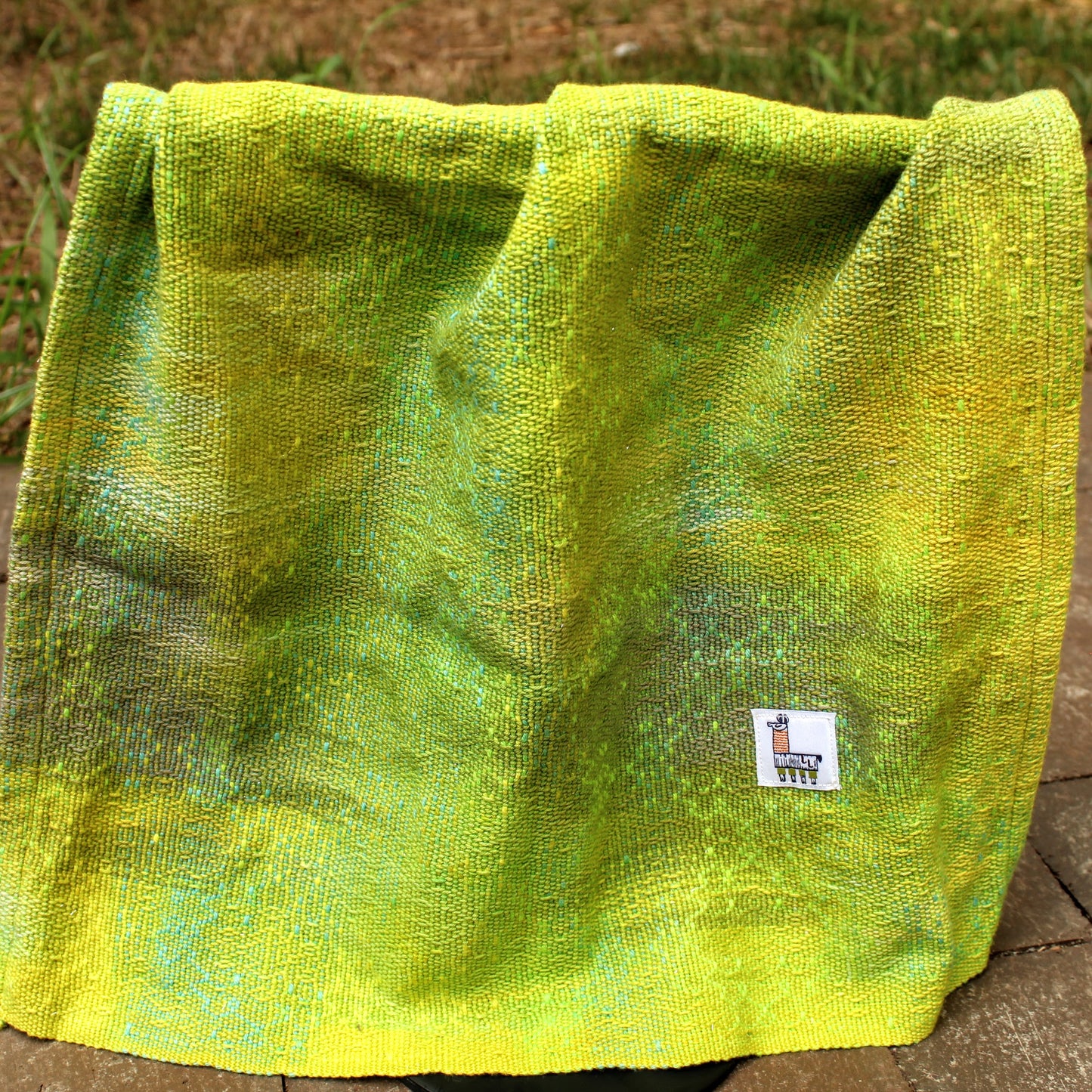 Handwoven Towel - "Get Off My Lawn!"