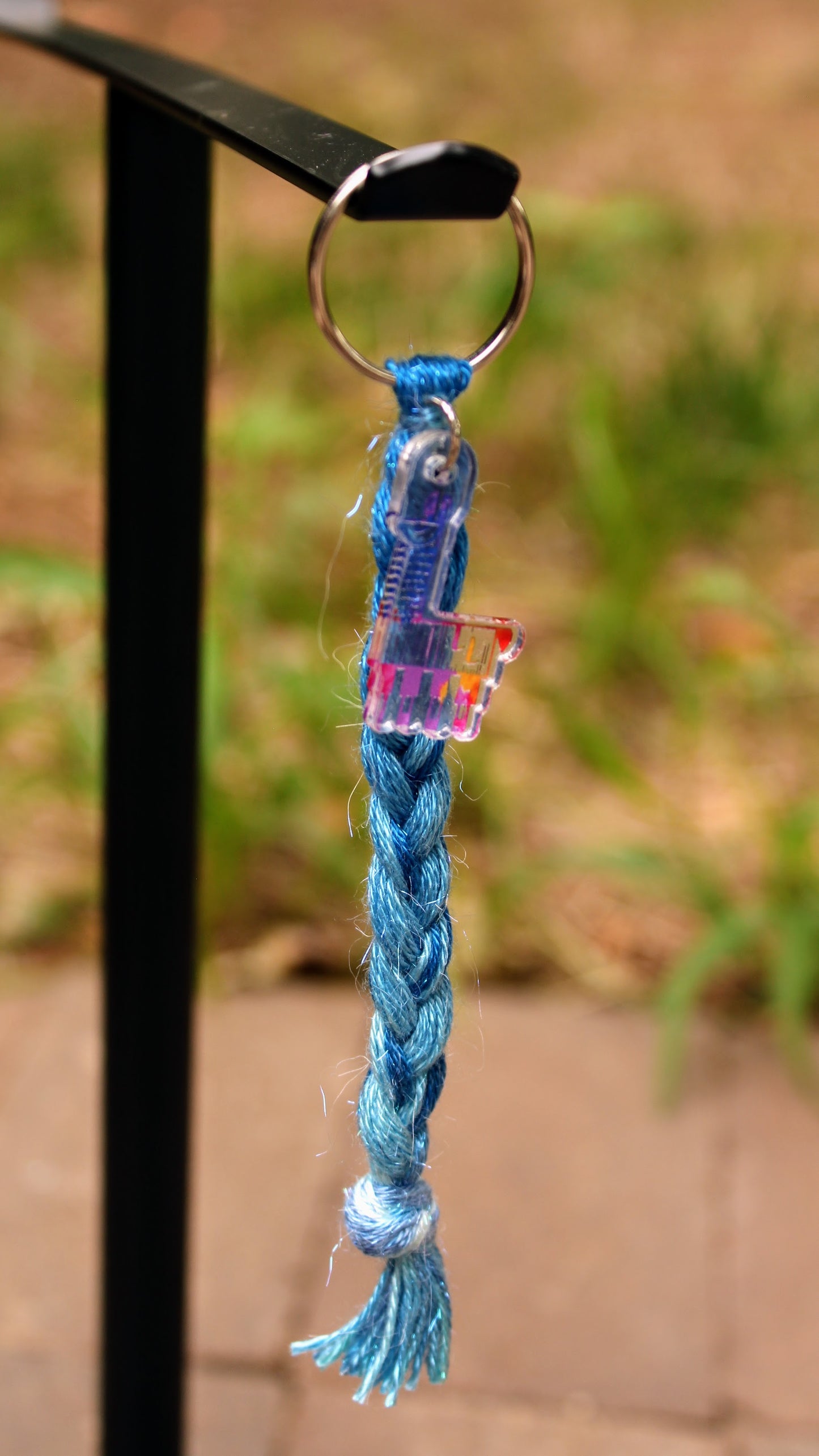 Key Chain - Braid with Llama Charm