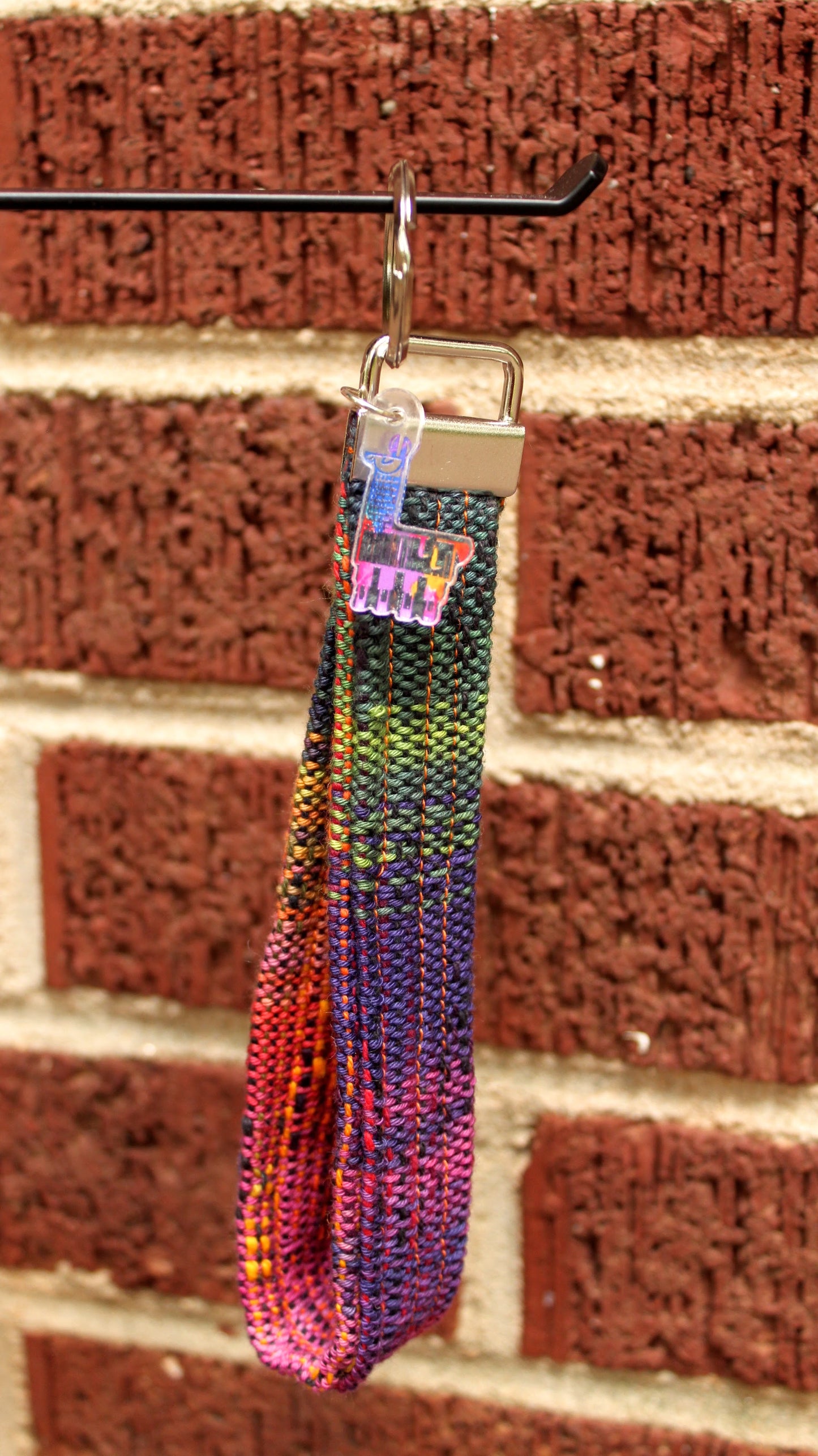 Handwoven Key Fob - Intense Agate warp