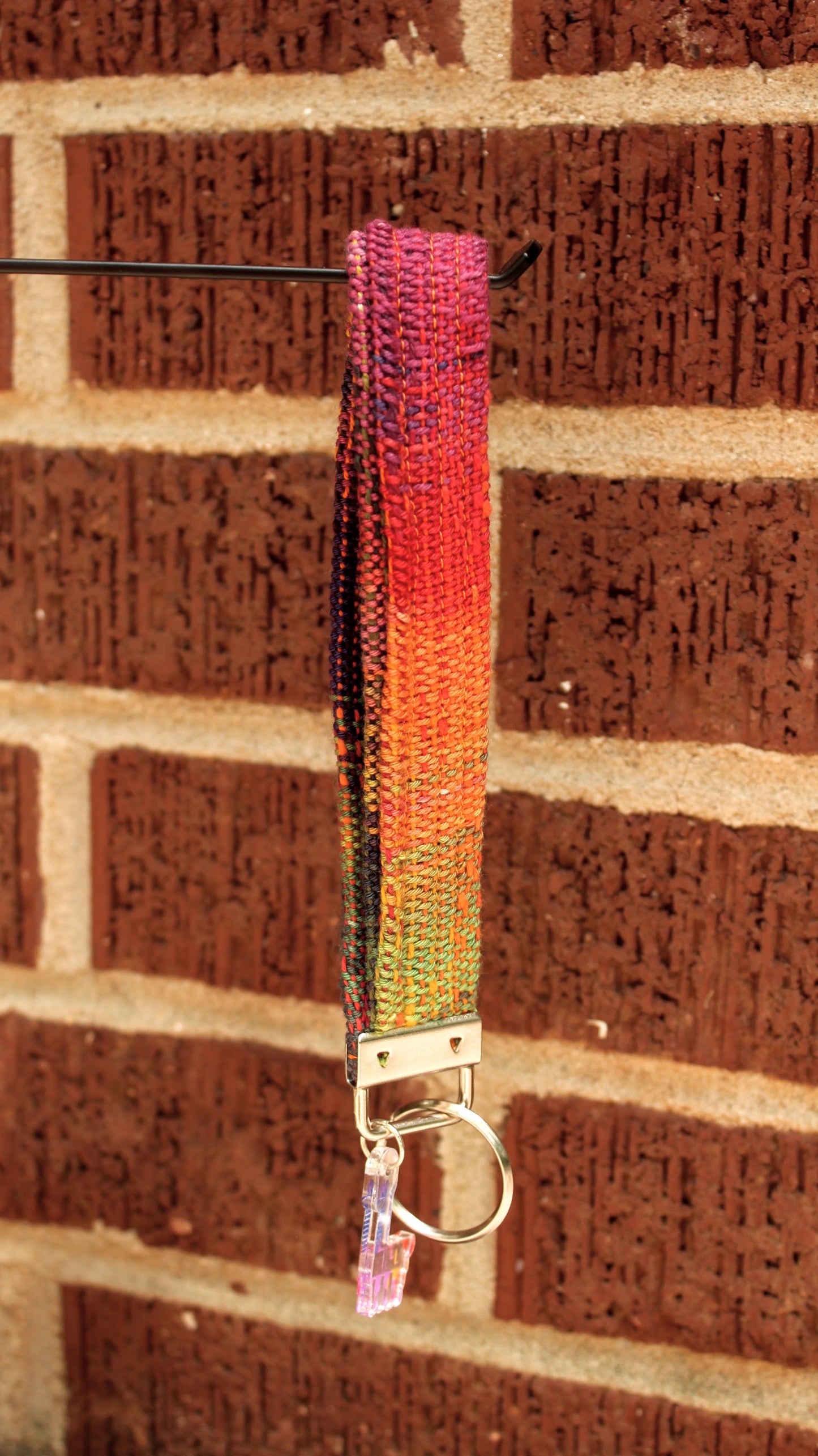 Handwoven Key Fob - Intense Agate warp