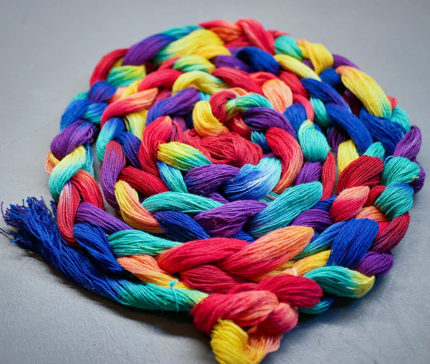 Rainbow Hair, Don't Care - Handpainted Warp - 120 ends