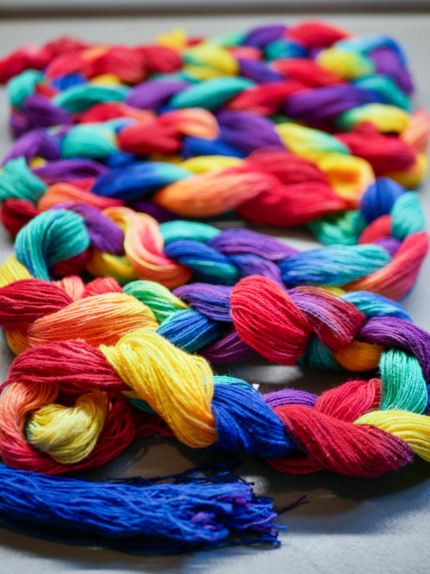 Rainbow Hair, Don't Care - Handpainted Warp - 120 ends