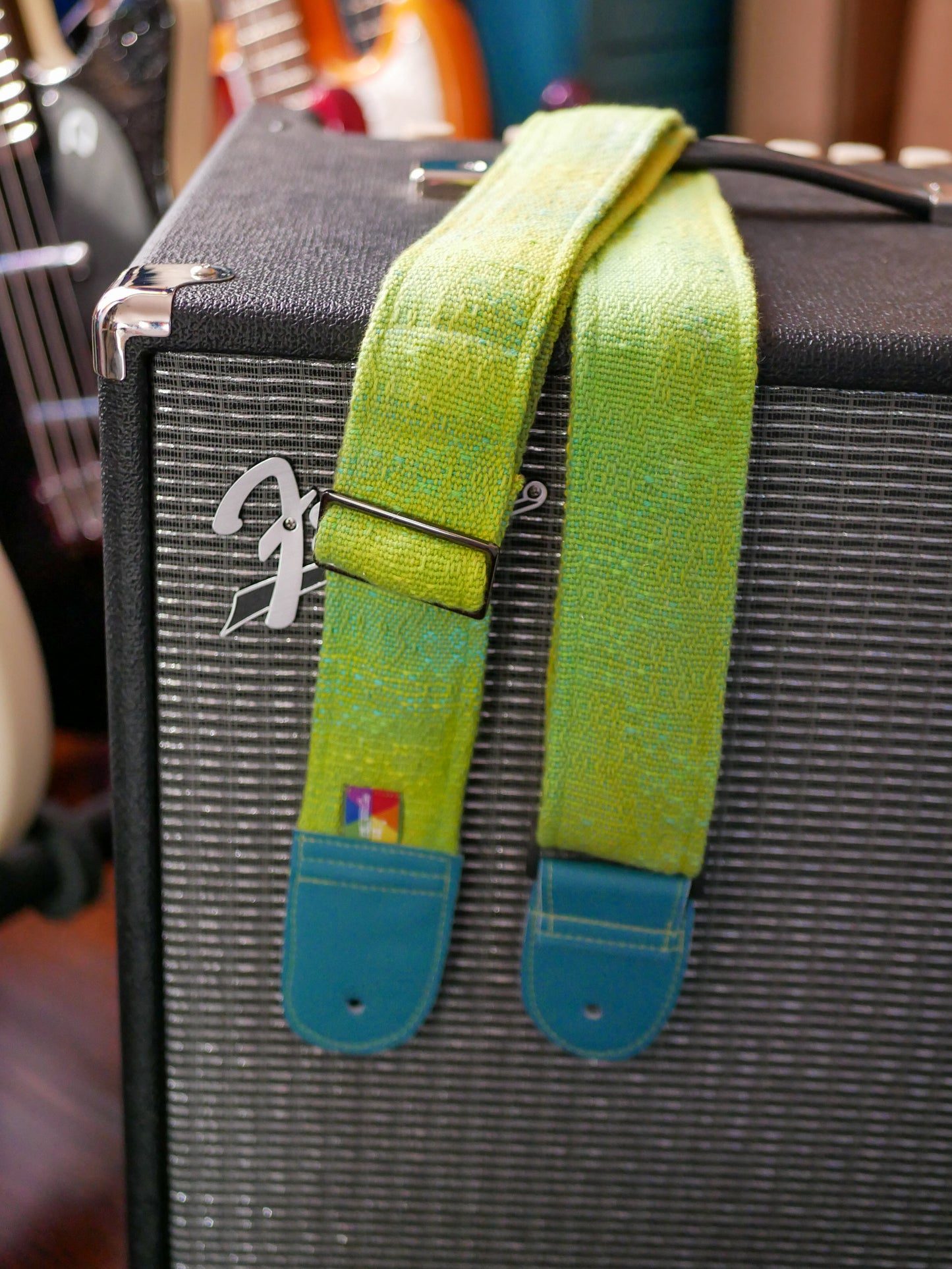 Handwoven Guitar Straps - Get Off My Lawn! - Free US Shipping