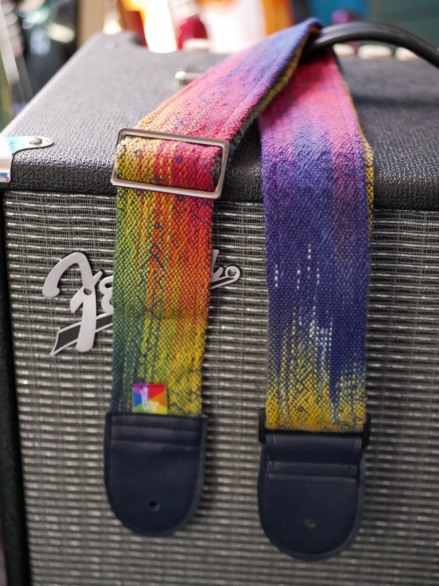 Handwoven Guitar Straps - Intense Agate (shorter than usual length) - Free US Shipping