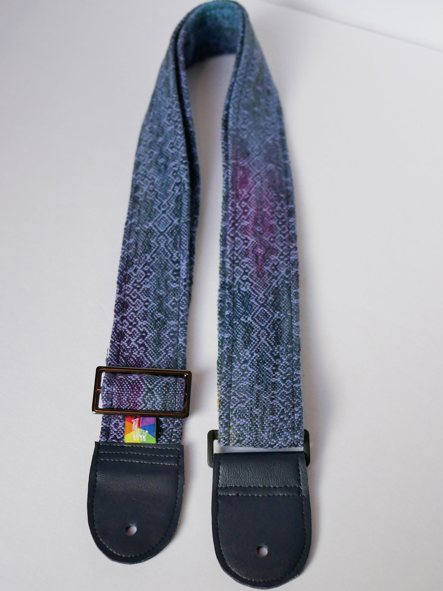 Handwoven Guitar Strap - Periwinkle Galaxy