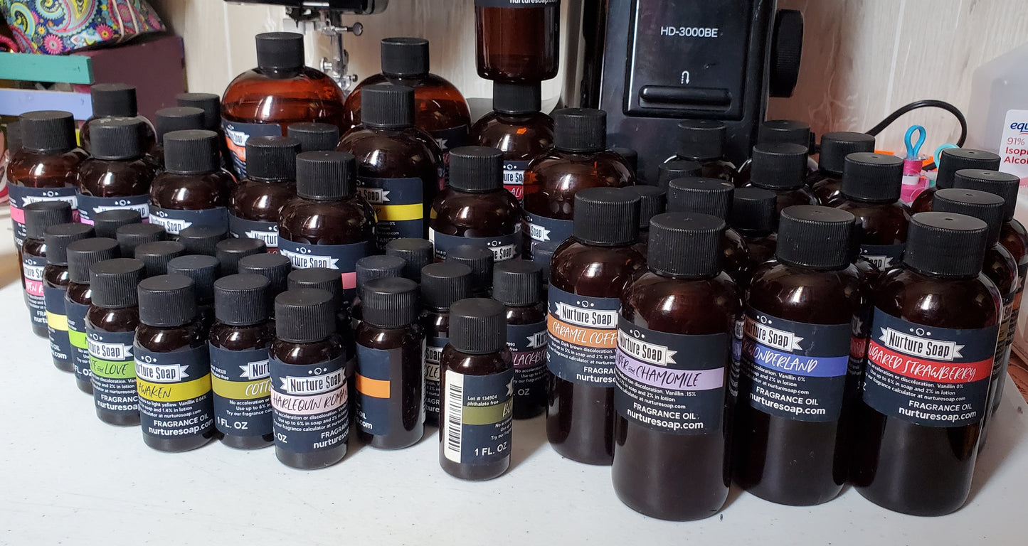 USED - Lot of Nurture Soap Fragrance Oils