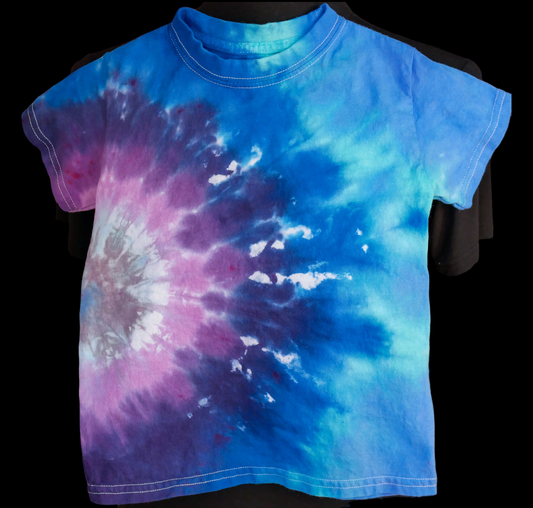 Hand Dyed T-shirt -- Rock My World -- Size YOUTH XS (4) -- Ready to Ship
