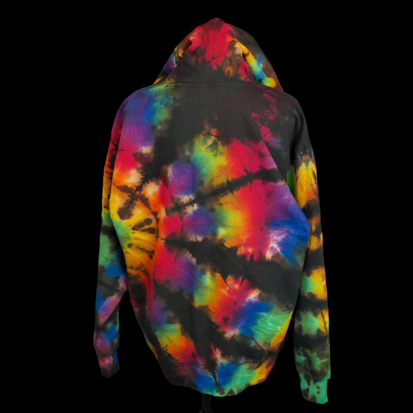 Hand Dyed Hoodie -- Rainbowcore -- Size X-Large -- Ready to Ship