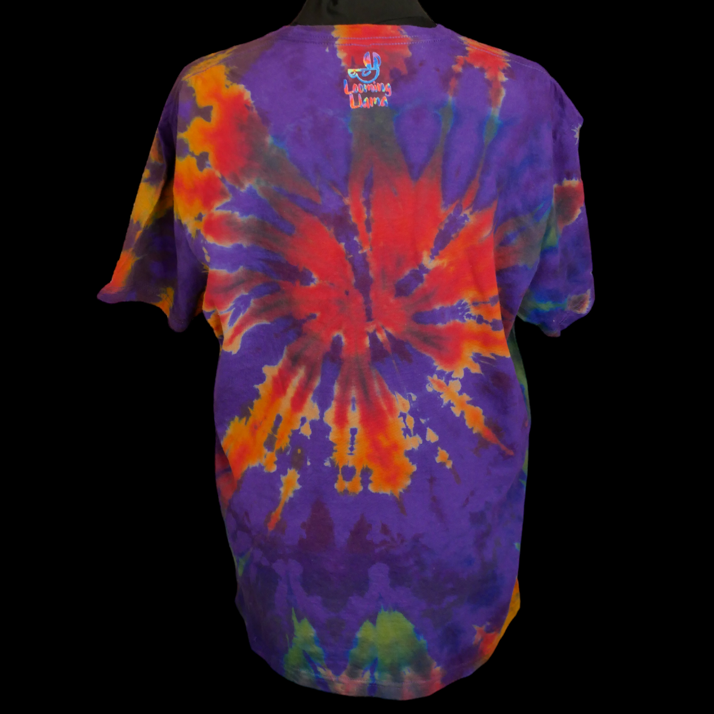Hand Dyed T-shirt -- Purple Rainbowcore -- Large -- Ready to Ship