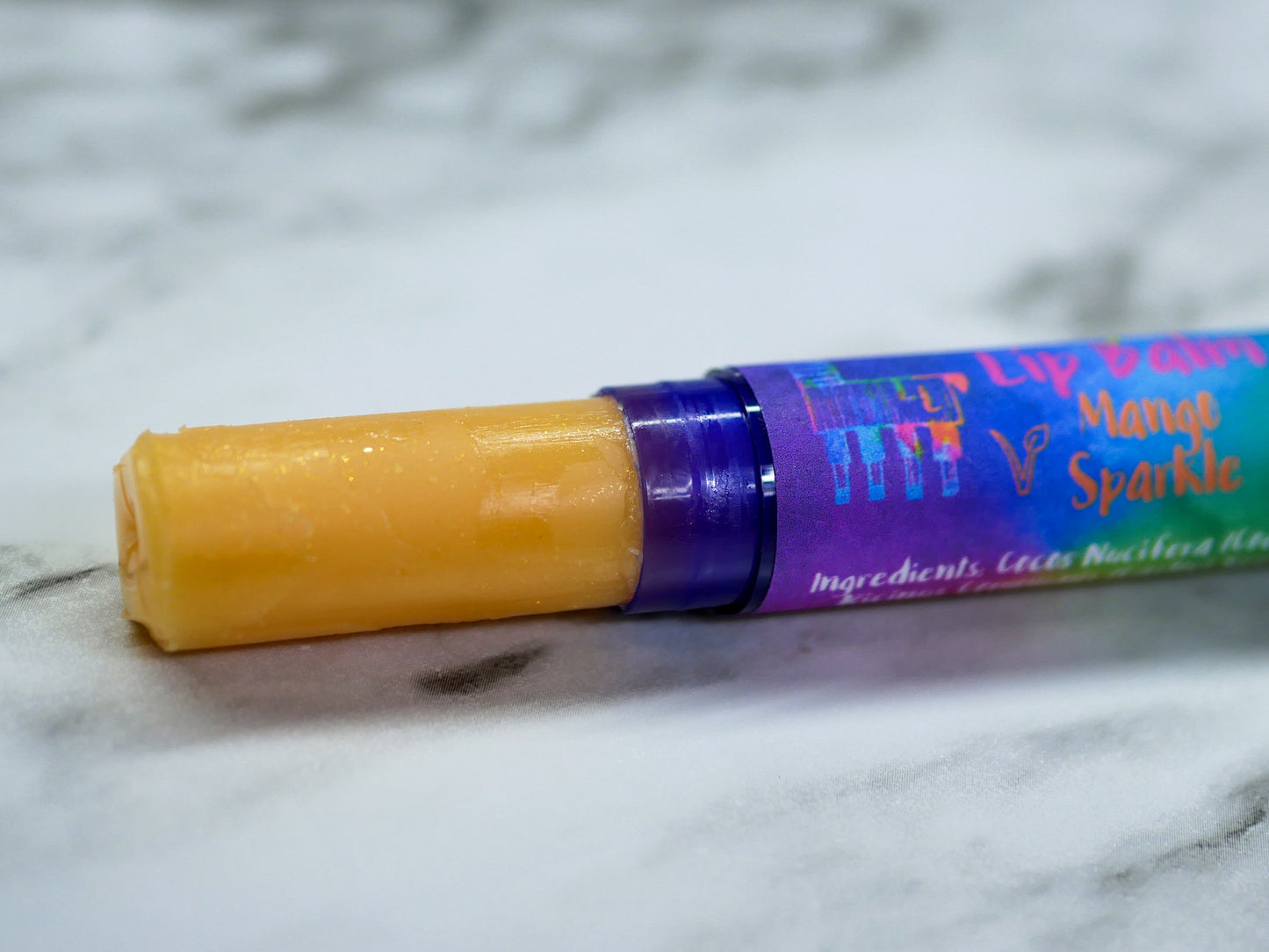 Vegan Lip Balm - Mango Sparkle
