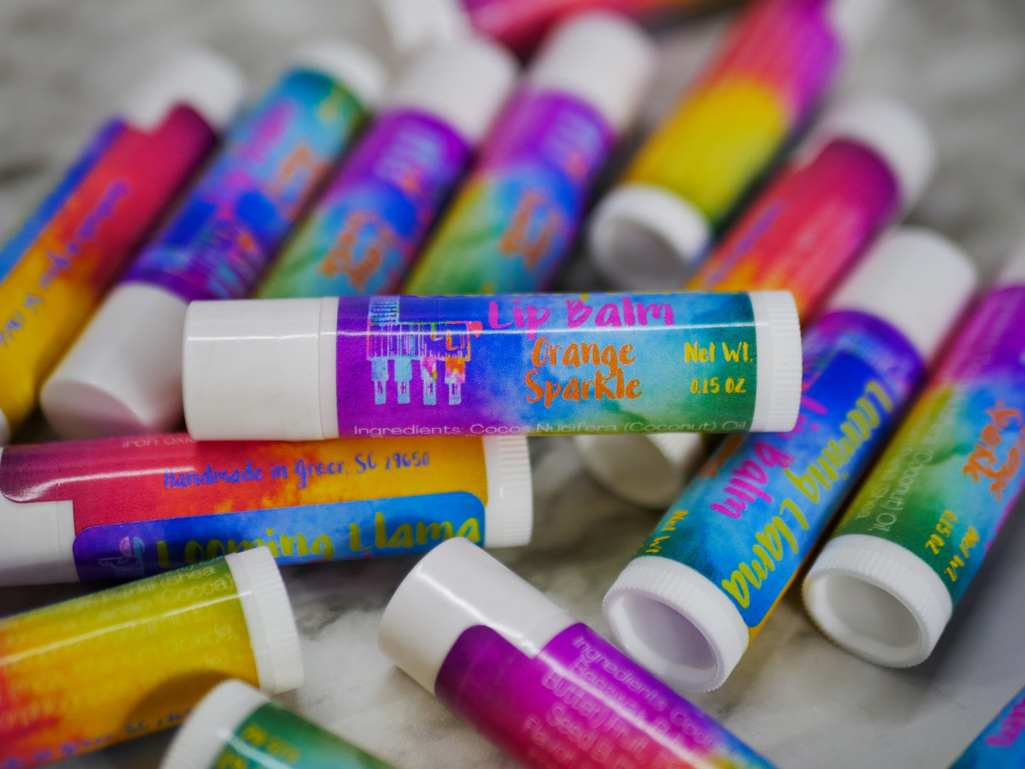 Lip Balm - Orange Sparkle (Soy Free)